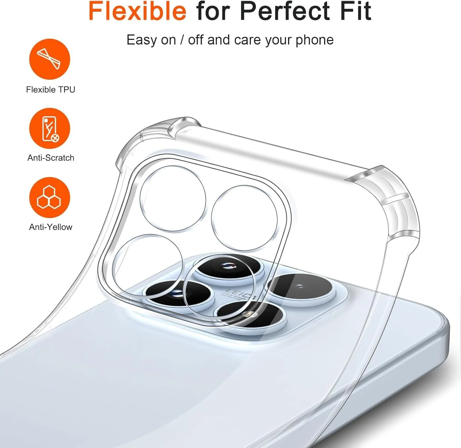 DL3 Mobilak Clear TPU Case for Xiaomi 17, Camera protection, Shock-absorbing protection, Scratch-resistant surface - Clear