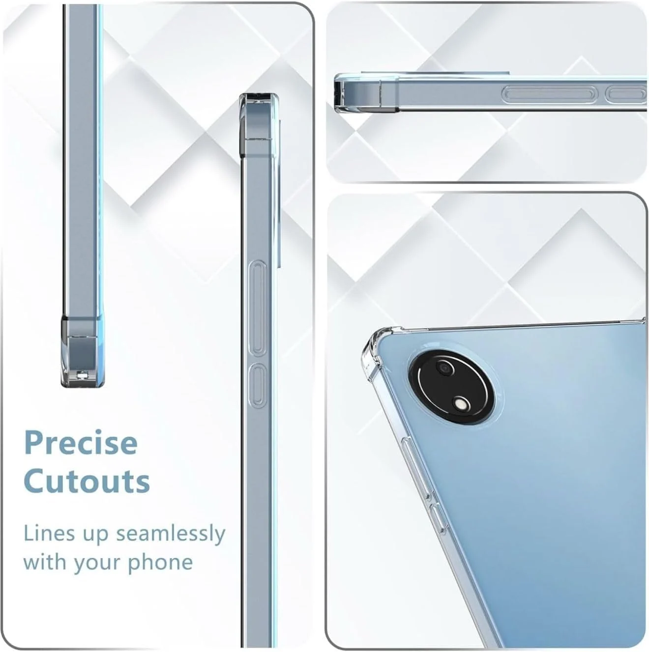 DL3 Mobilak Case For Xiaomi Redmi Pad SE 8.7 Inch, SM-X110/X115/X117, Ultra Thin Silicone Shockproof Back Shell, HD TPU Protective Cover - Clear