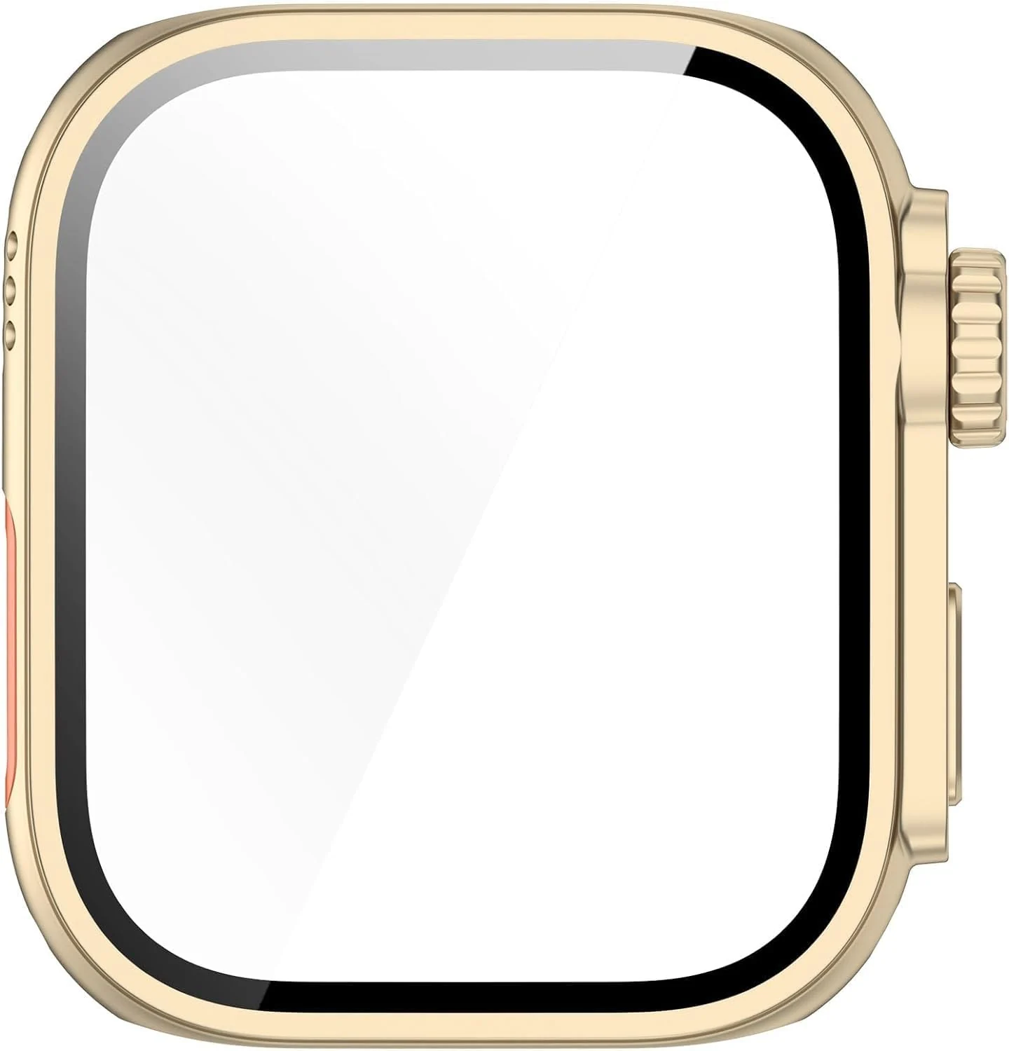 DL3 Mobilak for Huawei Watch Fit 4 2025 Case Screen Protector, [Looks Like iWatch Ultra Case] Built-in Tempered Glass Screen Unique Design Case Cover for Huawei Watch Fit4 - Gold