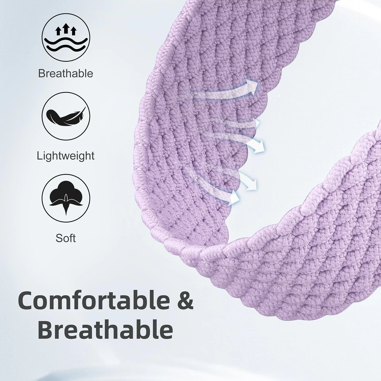 DL3 Mobilak Stretchy Nylon Solo Loop Strap For Apple Watch Band 40mm 41mm 38mm 42mm(Series 11 10) for Women Men, Sport Breathable Braided Wristband for iWatch Series 11 10 9 8 7 6 5 4 SE - Light Purple