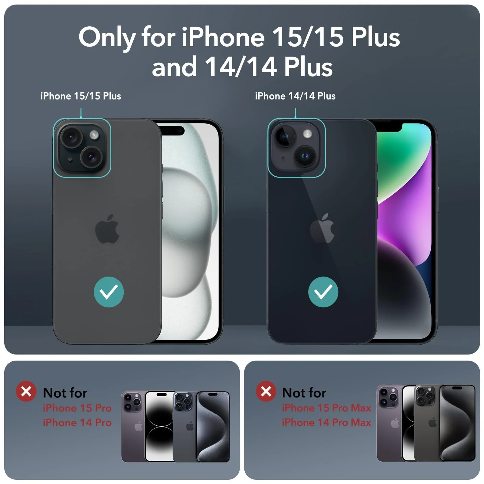DL3 Mobilak Compatible with iPhone 15/15 Plus & iPhone 14/14 Plus Camera Lens Protector, Anti-Scratch HD Tempered Glass Lens Screen Protection Cover, Metal Individual Lens Ring - Diamond Black
