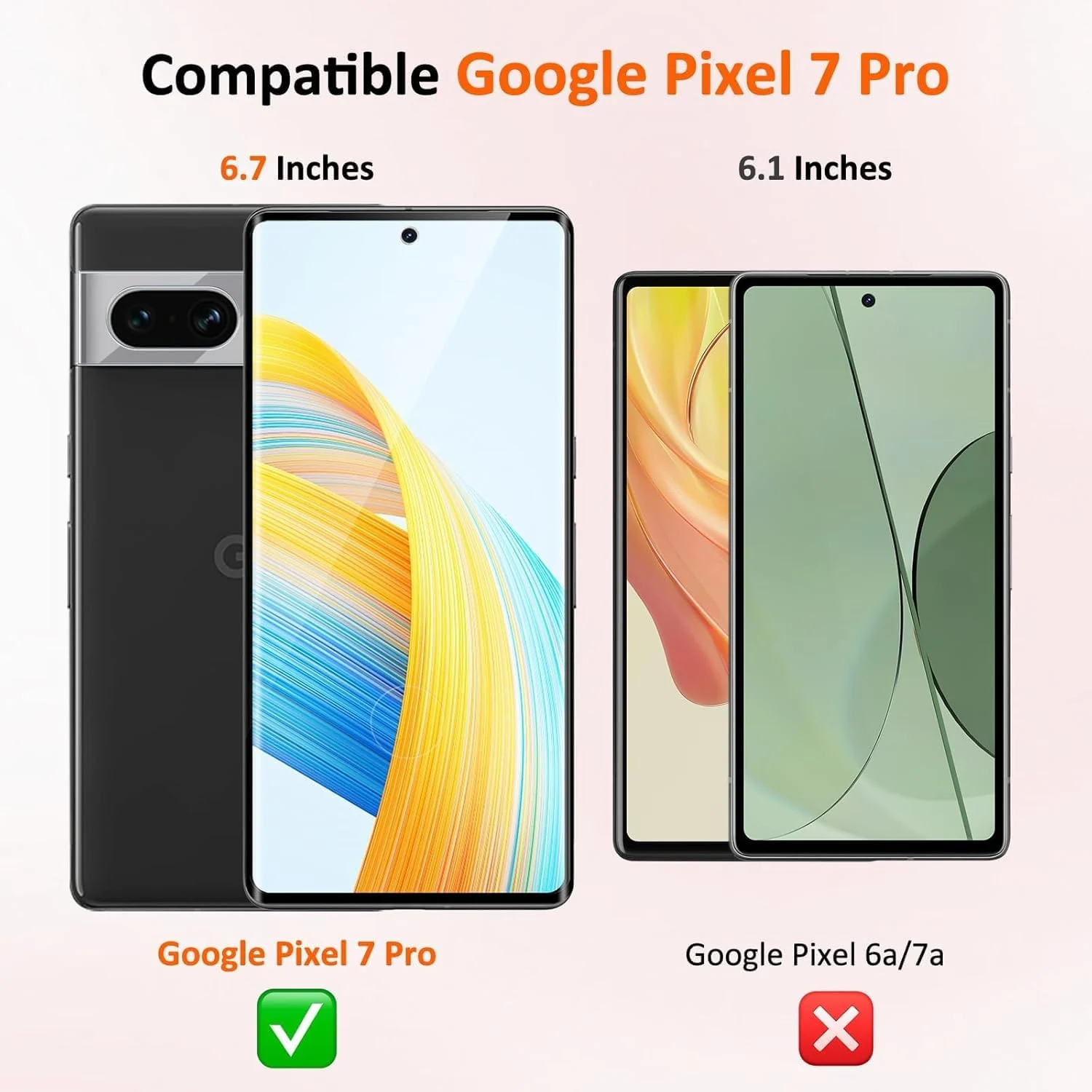 DL3 Mobilak Screen Protector for Google Pixel 7 Pro, Tempered Glass Screen Saver Premium HD Protective, Scratch Resistant, NO-Bubble, 9H Hardness, Full Coverage Film - Clear