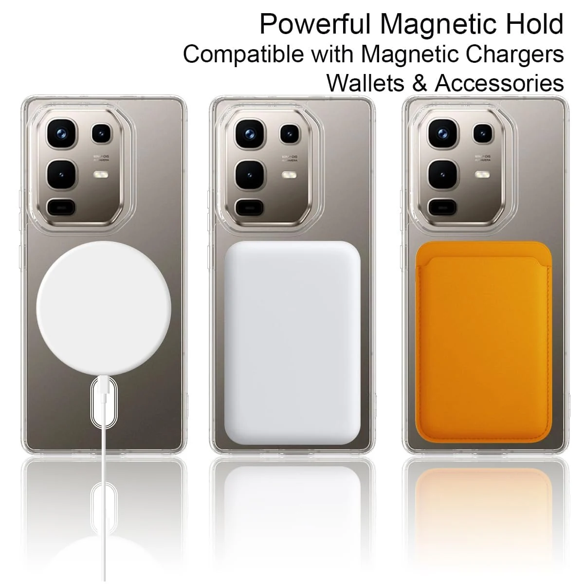 MOBIGON Slim Magnetic MagSafe-Compatible Phone Case for Infinix Note 50S, Clear
