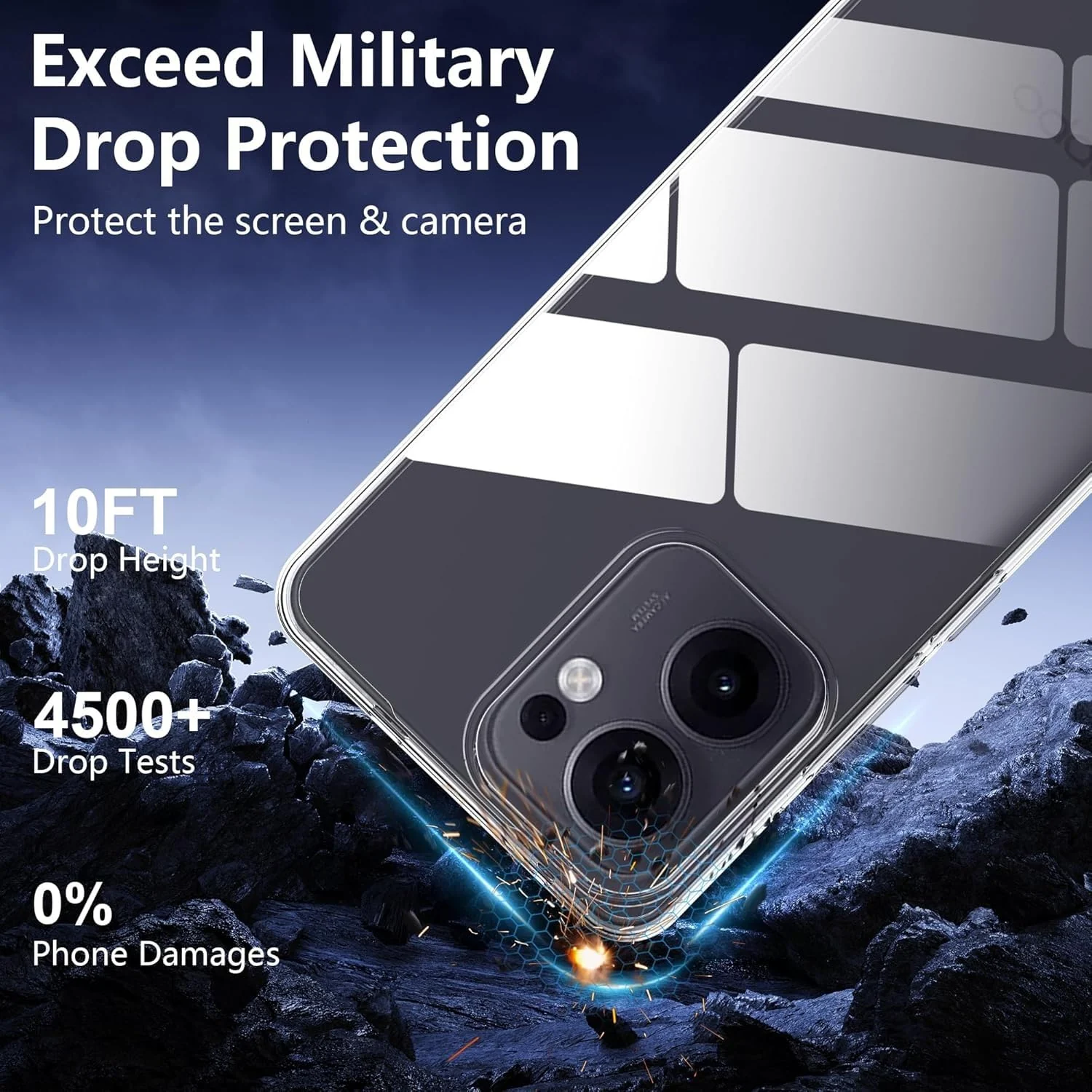DL3 Mobilak Case Compatible with OPPO Reno 13F 4G/5G Case Crystal Soft TPU Gel Case Flexible Silicone Anti-Scratch TPU Cover - Clear
