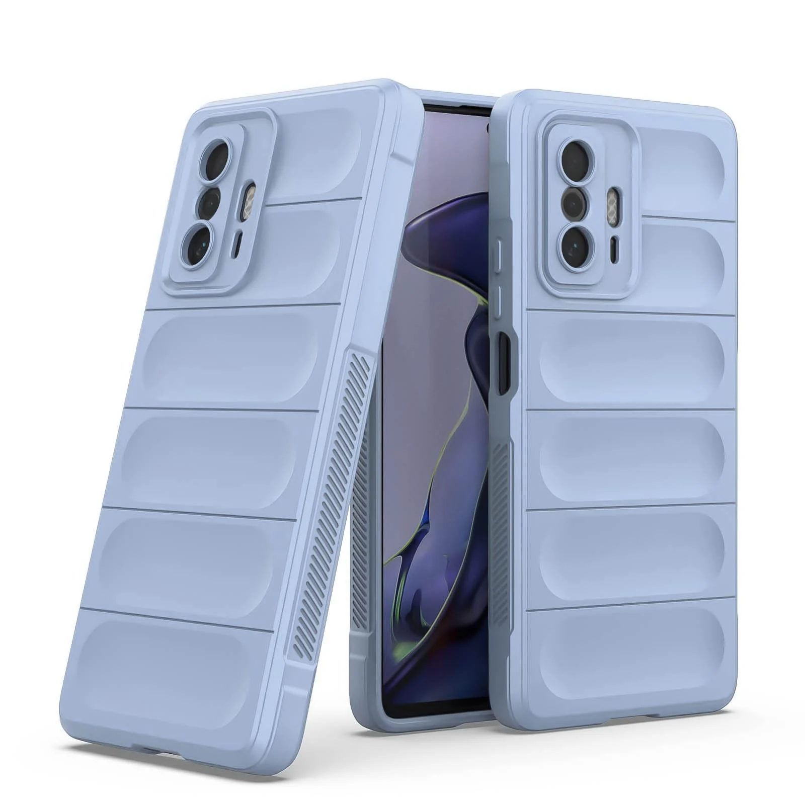 DL3 Mobilak Rugged Protective Case for Xiaomi 11T 5G / Xiaomi 11T Pro 5G, Camera protection, Shock-absorbing protection, Non-slip grip - Baby Blue