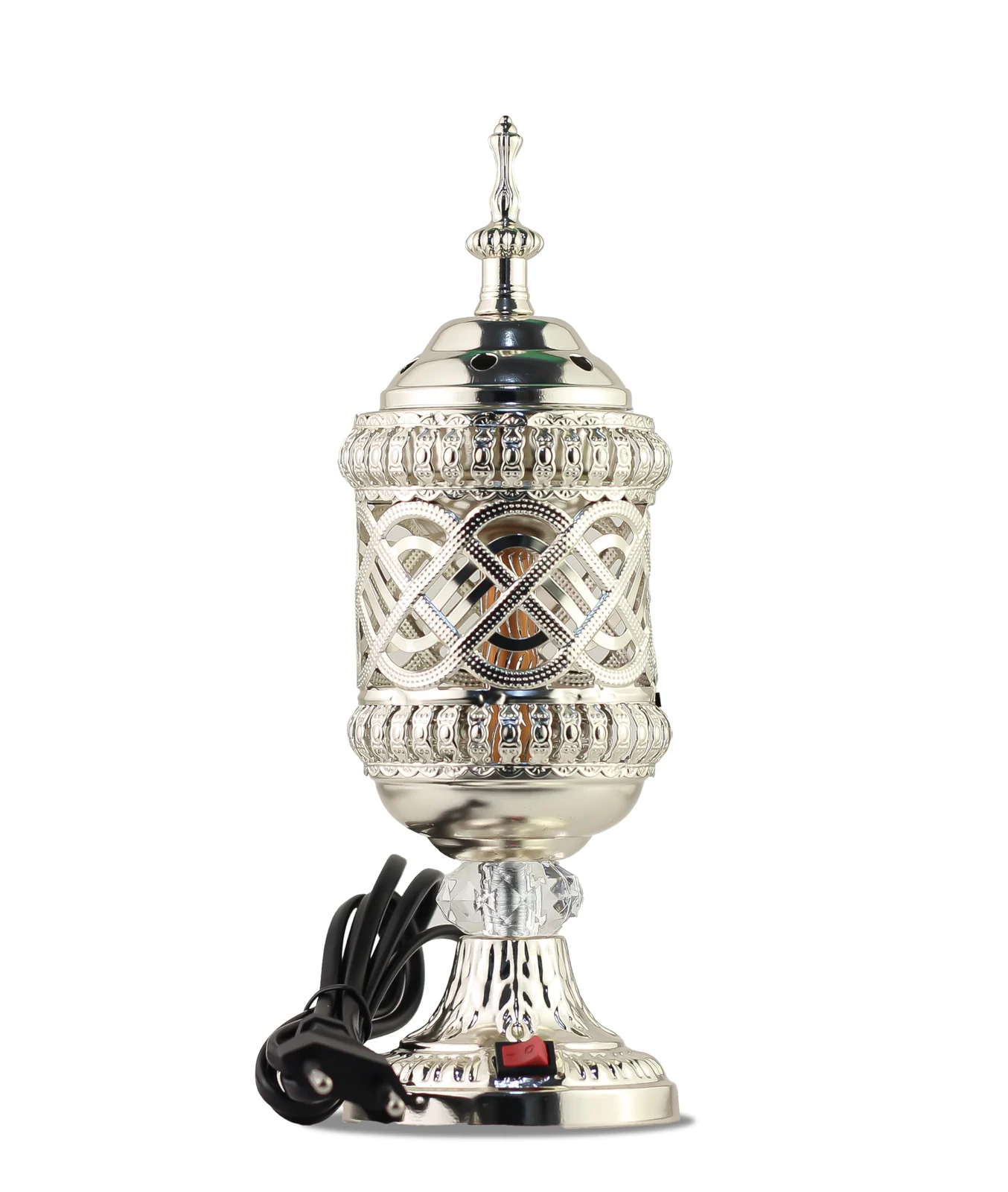 Mobigon Arabian Electric Incense Burners metal Vintage Arabic Burner, Middle Eastern Incense Holder- Electric Incense Burner Bakhoor Suitable For Arabian Oud, Home, Hotel Decor - Style 5