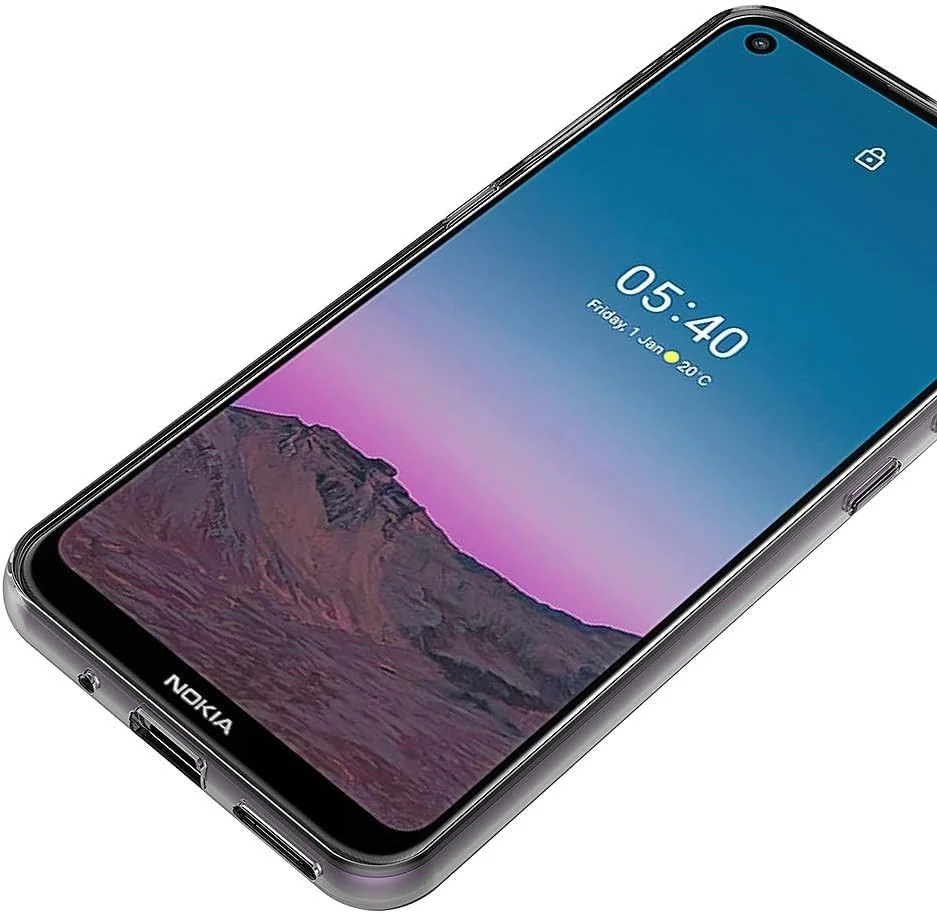 DL3 Mobilak Case Compatible with Nokia 3.4 / Nokia 5.4, Case Crystal Soft TPU Gel Case Flexible Silicone Anti-Scratch Camera Protection TPU Cover - Clear