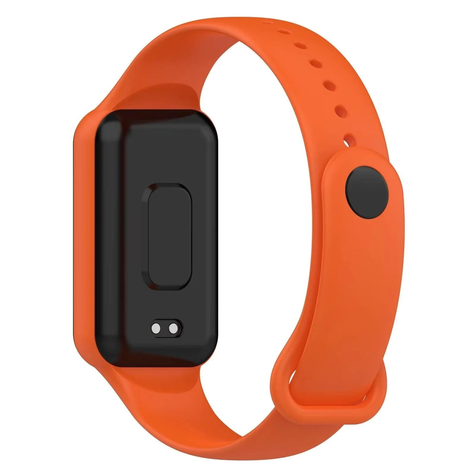 DL3 MOBILAK Sport Band Compatible With Amazfit Band 7 Fitness Tracker Replacement Strap Soft Silicone Wristband Bracelet For Amazfit Band7 - Orange