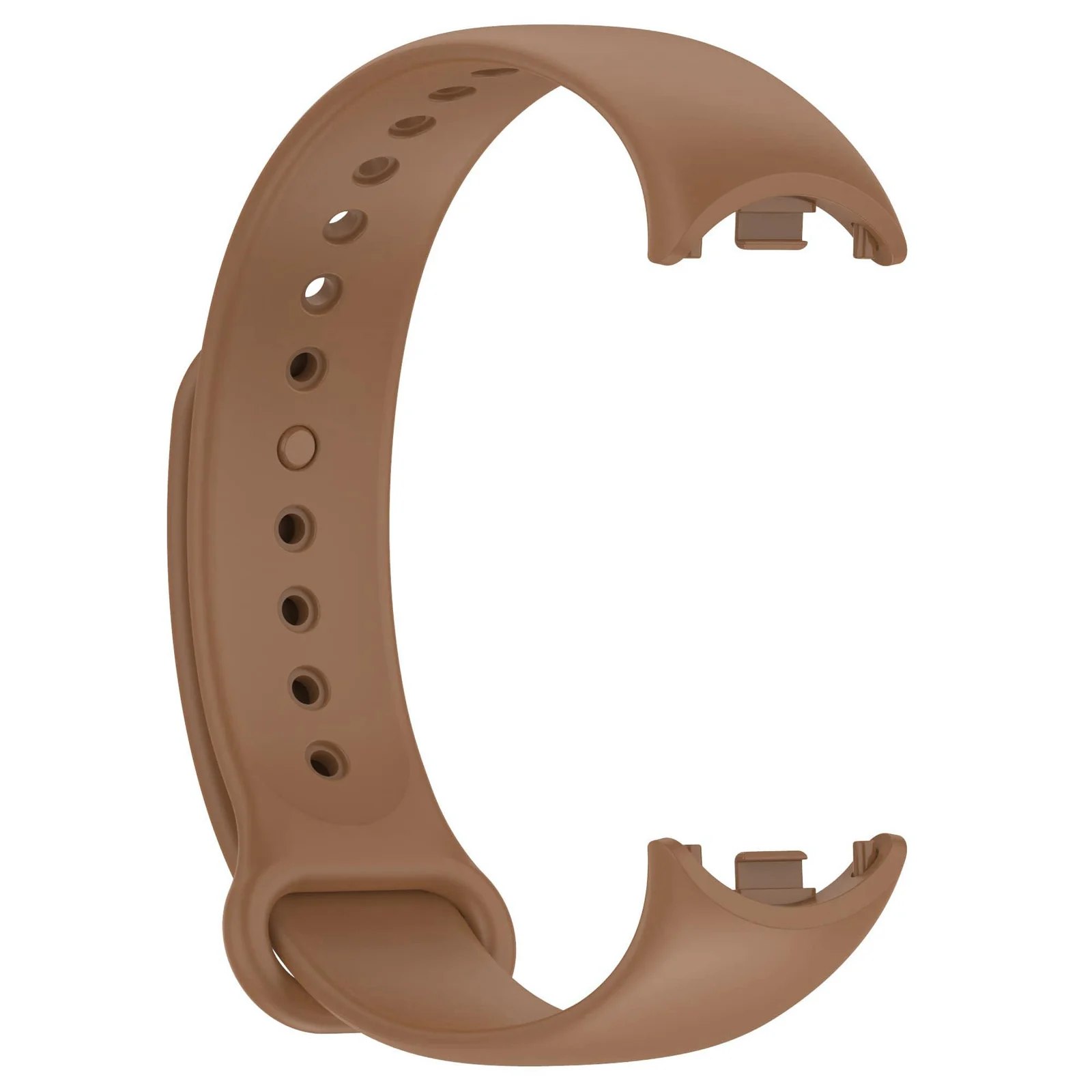 DL3 Mobilak Band Compatible with Xiaomi Mi Band 10/9/8 Replacement Strap, Silicone Skin-Friendly Wrist Strap Adjustable Sports Wristbands for Women Men Xiaomi Smart Band 8/9/10 - Brown