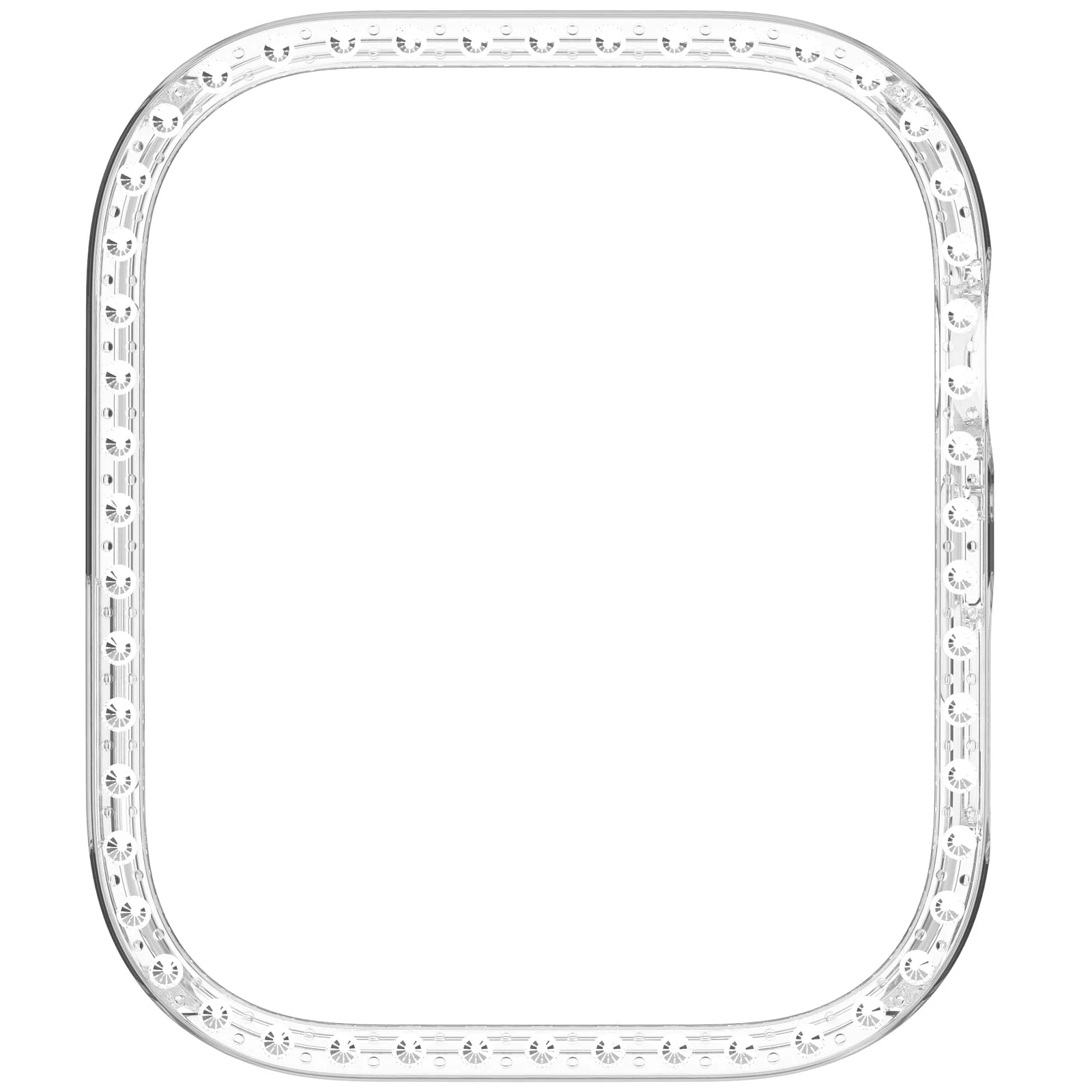 DL3 Mobilak Bling Case Without screen protector for Huawei Watch Fit 3, Hard PC Frame Case, Crystal Diamonds Bumper Cover for Women Girls, Slim Protective Cover for Huawei Watch Fit 3 - Clear