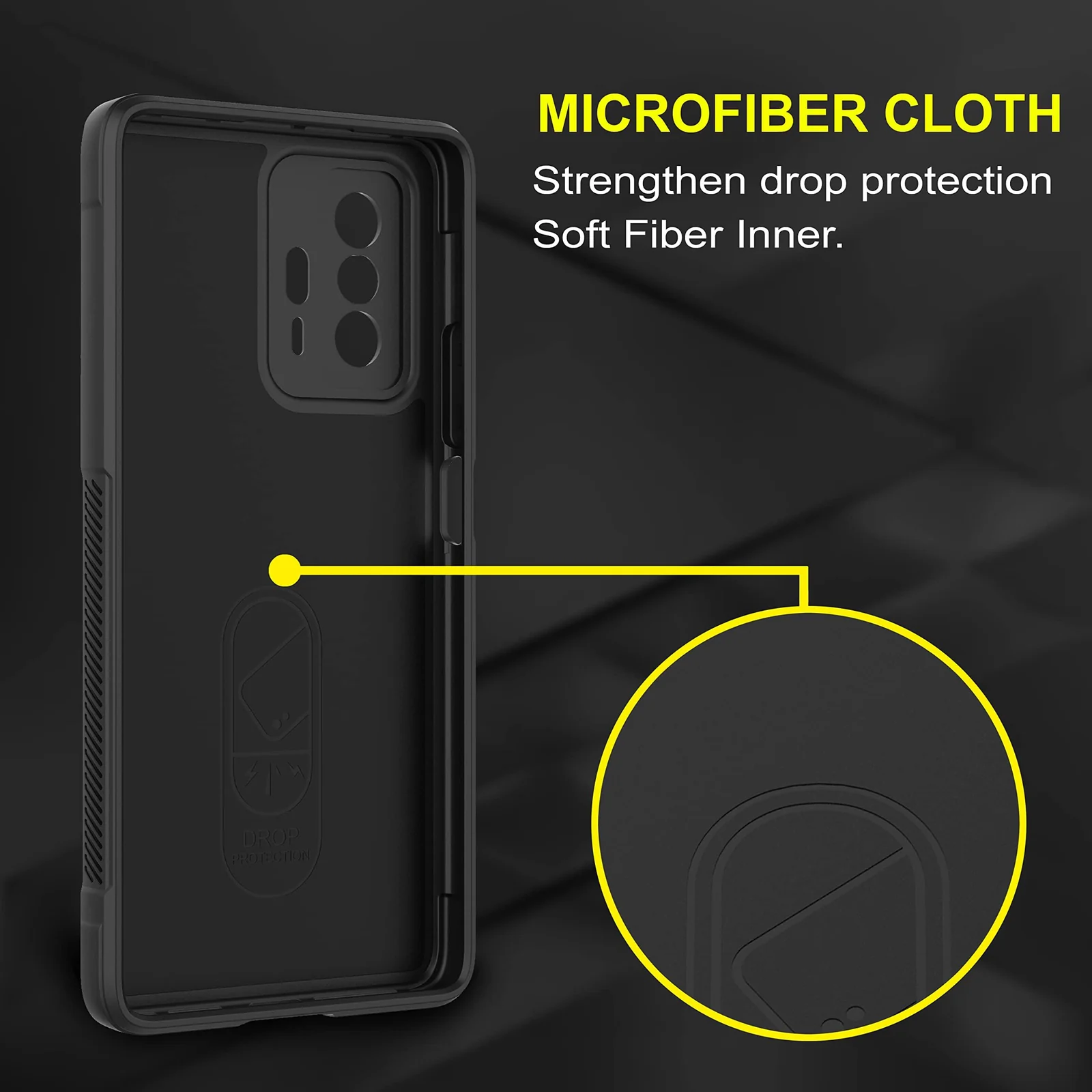 DL3 Mobilak Silicone Case for Xiaomi 11T 5G/Xiaomi 11T Pro 5G Heavy Duty Protective [Slim Fit] Shockproof Soft Flexible Protective Design Shock-Absorption TPU Cover With Camera Protection - Black