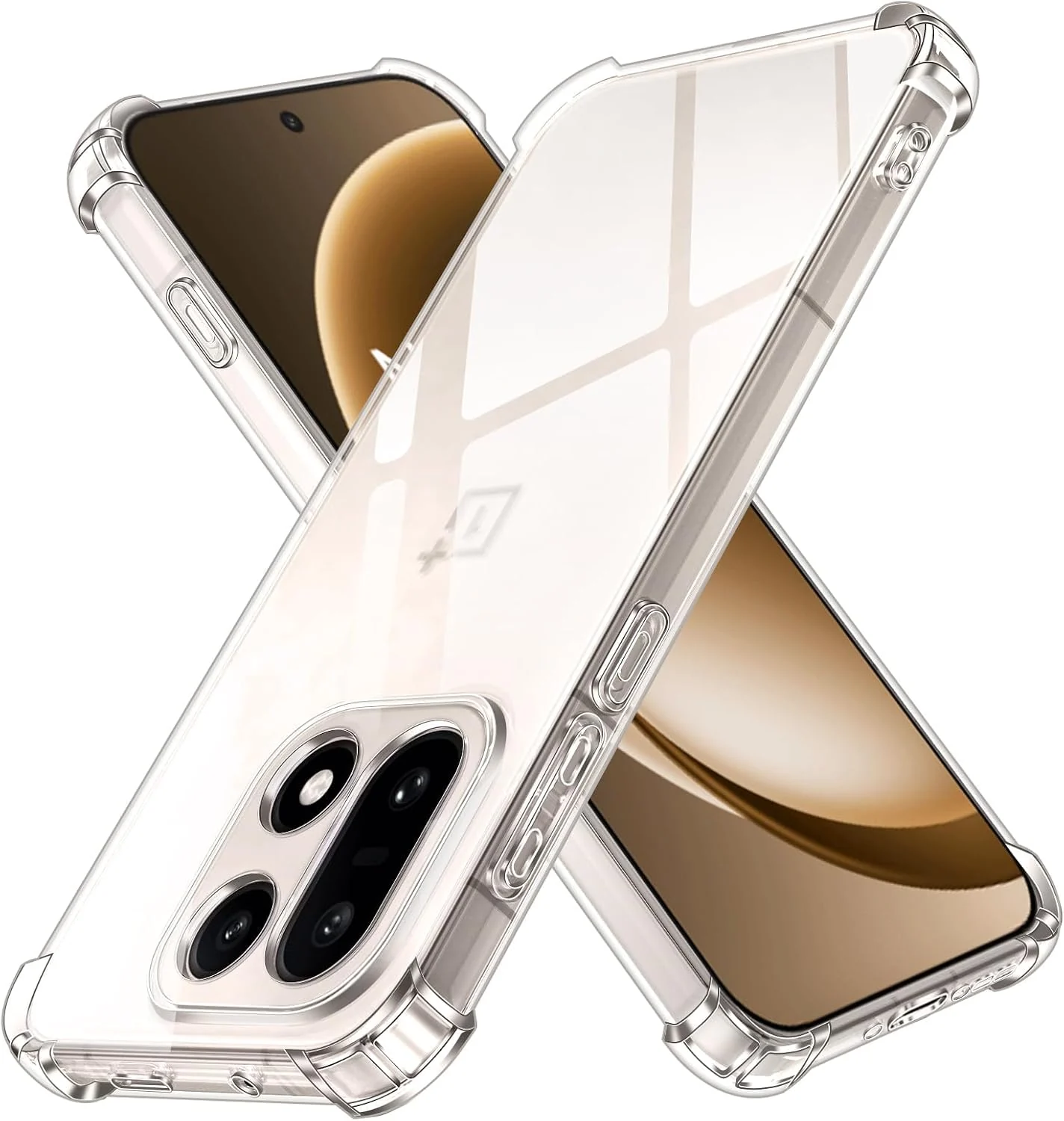 DL3 MOBILAK Clear Soft TPU Phone Case for OnePlus 15 - Clear