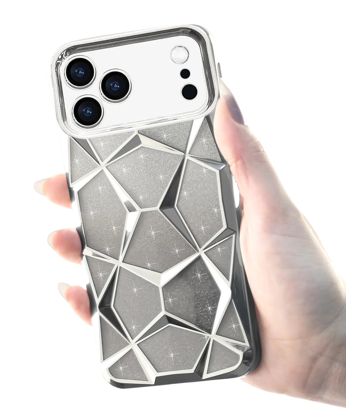 DL3 MOBILAK Gradient Glitter TPU Phone Case for Apple iPhone 17 Pro Max