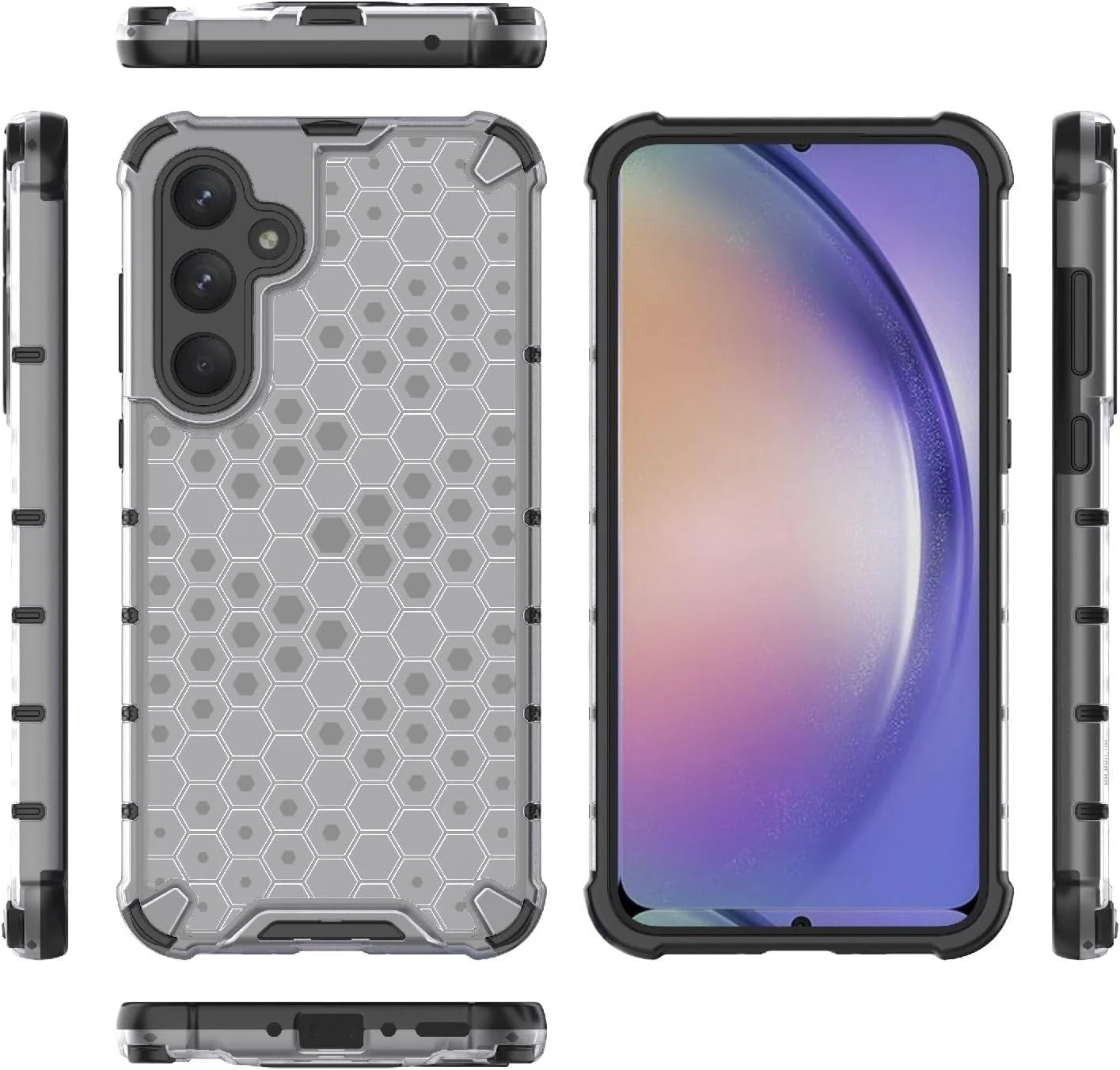 DL3 Mobilak Clear PC and TPU Protective Case for Samsung Galaxy A05S with Shockproof Design - Clear