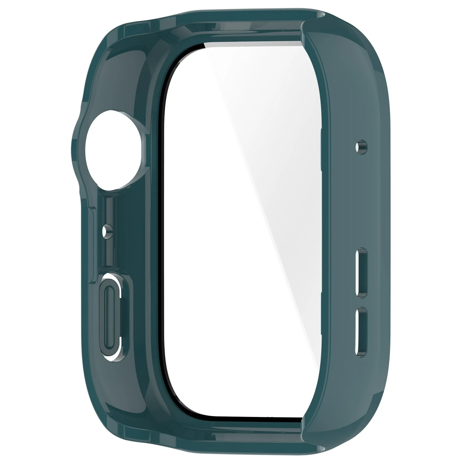DL3 Mobilak Case Compatible with Huawei Watch Fit 4 Pro, Full Coverage Slim Hard Case Protective Bumper Built-in Tempered Glass Screen Protector Shell for Huawei Watch Fit 4 Pro - Green