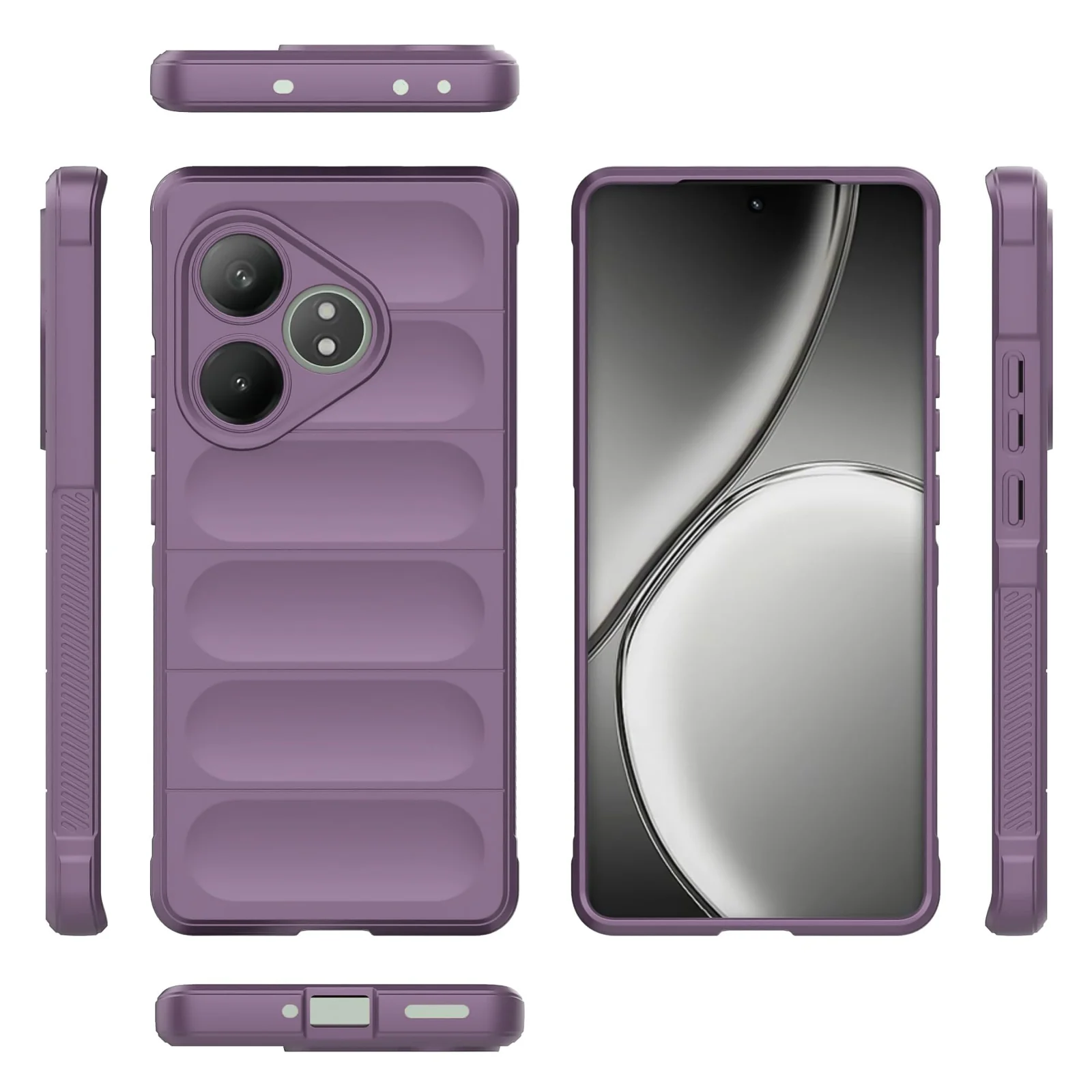 DL3 Mobilak Flexible Silicone and TPU Protective Case with Camera Protection for realme GT6 / GT Neo6 / GT Neo 6 SE / GT 6T - Purple