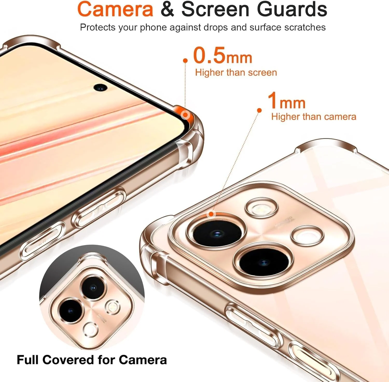 DL3 Mobilak Clear Protective Case for vivo Y28 4G - Clear