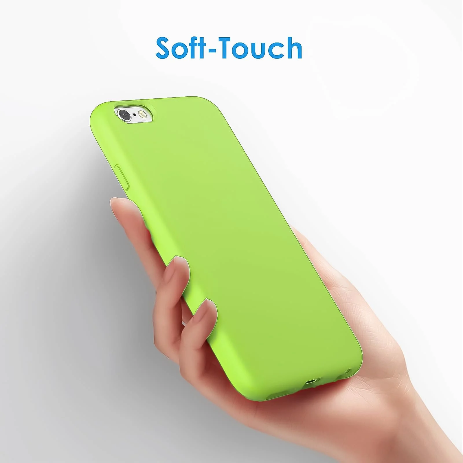 DL3 Mobilak Liquid Silicone Protective Case for iPhone 6 / 6S with Camera Protection and Microfiber Lining - Lemon