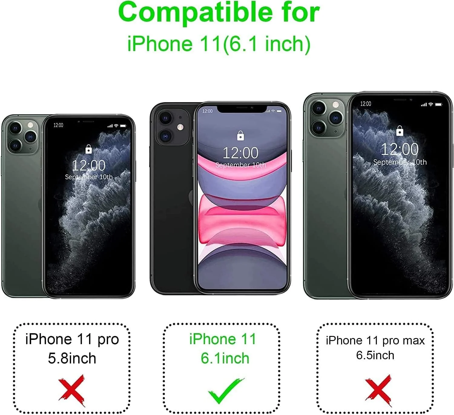 DL3 Mobilak for iPhone 11 (6.1 Inch) Case [Compatible with MagSafe] [Strong Magnet] [Non-Yellowing] Magnetic Slim Thin Bumper Phone Cover, Lightweight, and Durable - Clear