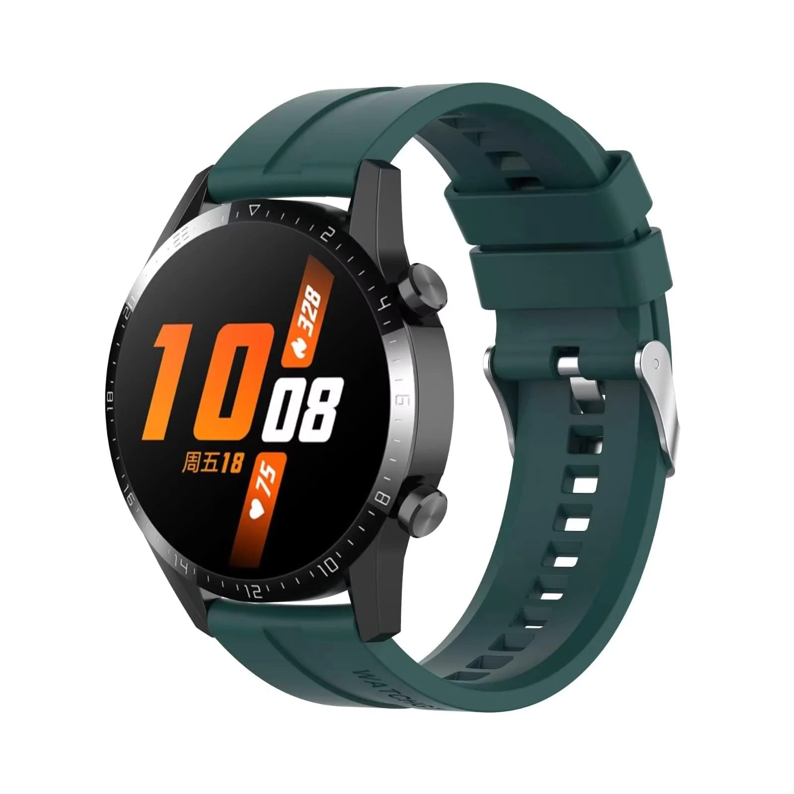 DL3 Mobilak Silicone Bands 20MM Compatible with Samsung Gear Sport/Watch 6/5/4 40mm 44mm/Watch 6 Classic 43mm 47mm/ 5 Pro 45mm/Active 2 40mm 44mm/Amazfit GTS/2/2e/3/3 Pro/4/2 3 4 Mini - Green