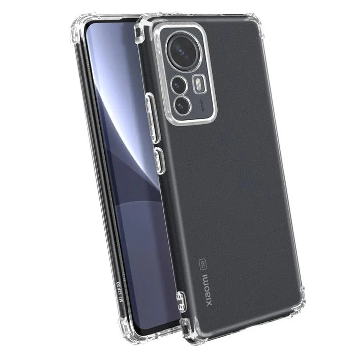 DL3 Mobilak Clear TPU Protective Case for Xiaomi 12 / Xiaomi 12X 5G with Camera Protection and Shockproof Design - Clear