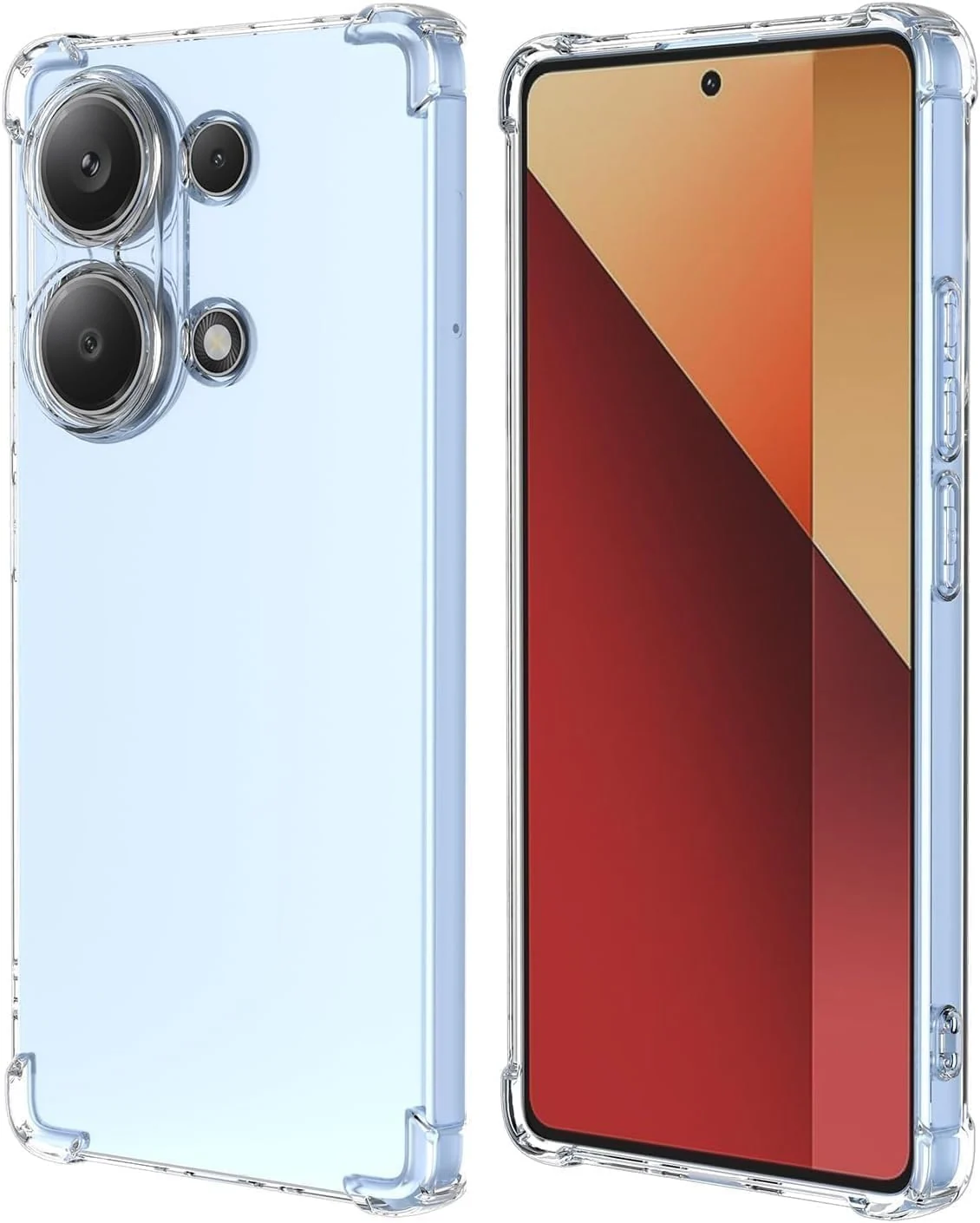 DL3 Mobilak Clear TPU Case for Xiaomi Redmi Note 13 4G, Camera protection, Shock-absorbing protection, Scratch-resistant surface - Clear
