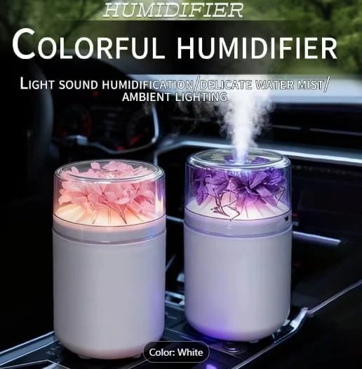 MOBIGON 180 ml USB Humidifier with Night Light, Style-1