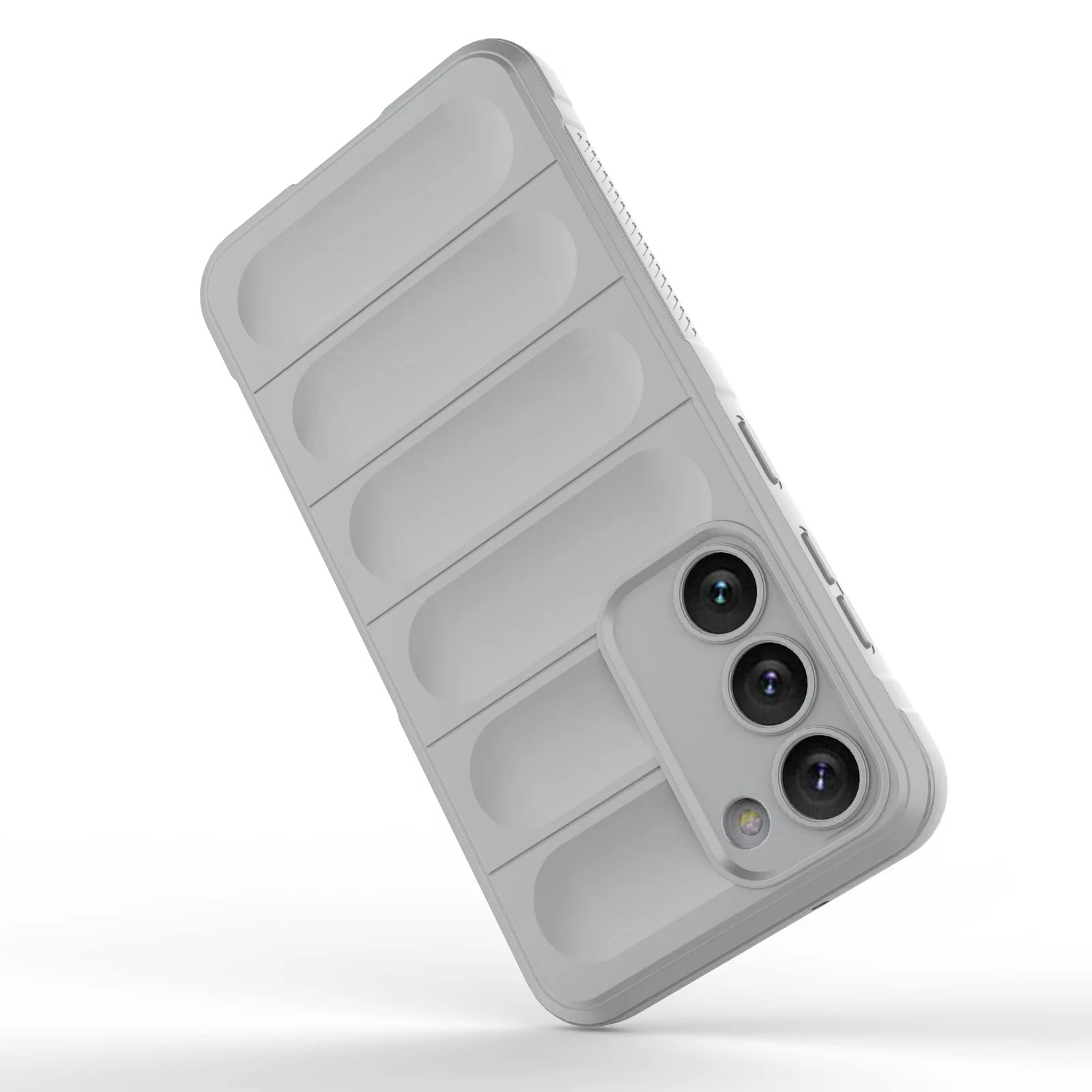 DL3 Mobilak Silicone Case for Samsung Galaxy S23 5G 6.1-Inch Heavy Duty Protective [Slim Fit] Shockproof Soft Flexible Protective Design Shock-Absorption TPU Cover With Camera Protection - Gray