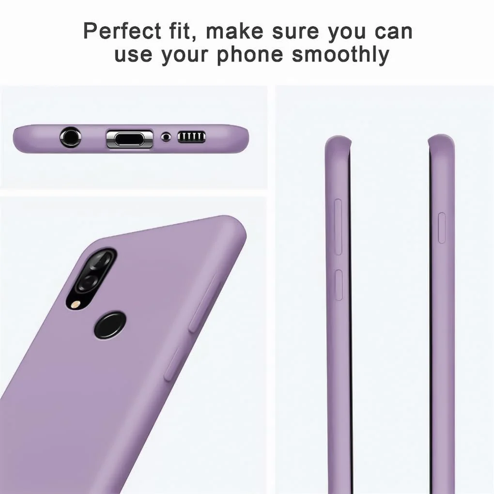 DL3 Mobilak Silicone Protective Case for Huawei nova 3i, Shock-absorbing protection, Scratch-resistant surface, Soft microfiber lining - Lavender