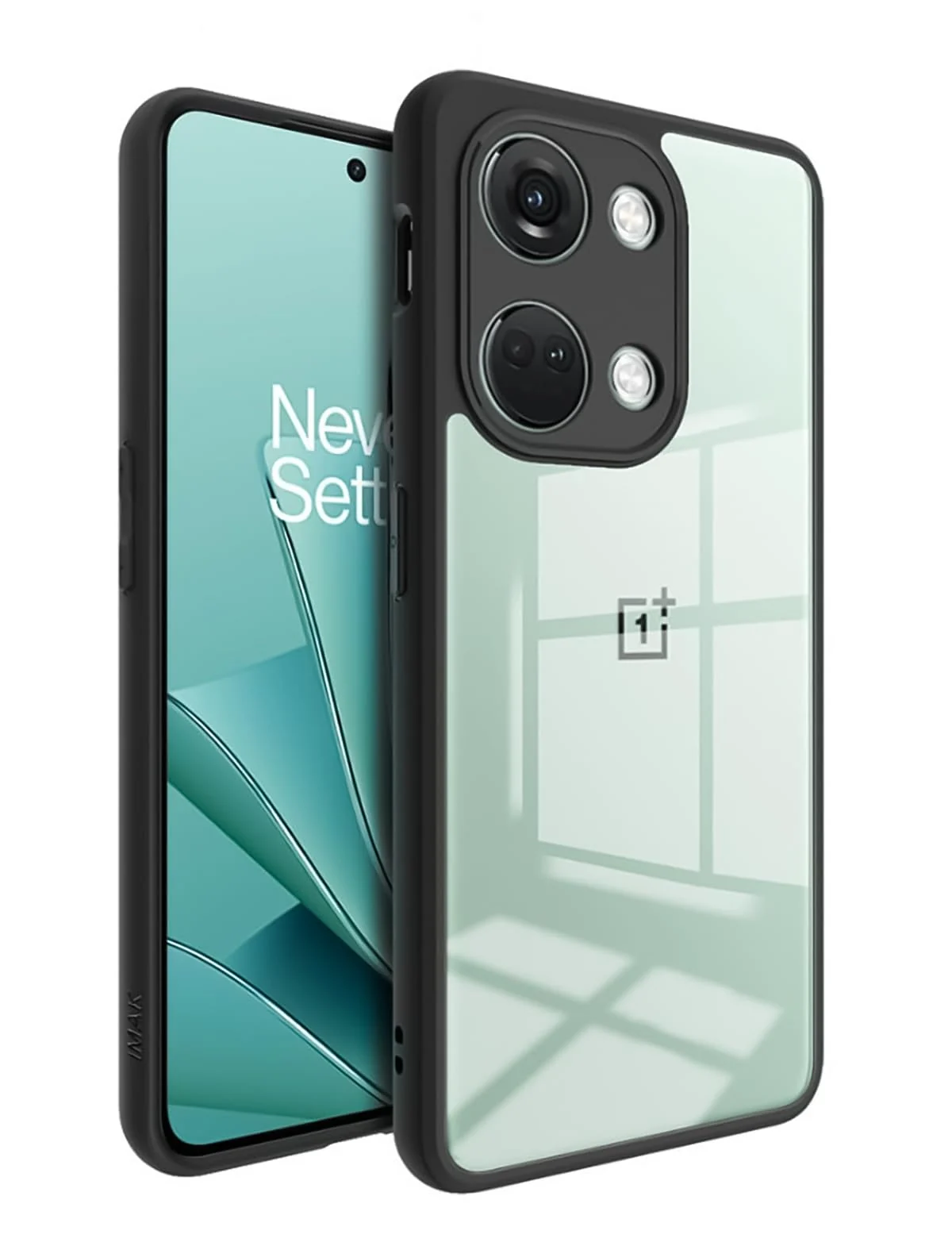 DL3 Mobilak Clear TPU Case for OnePlus Nord 3 / OnePlus Ace 2V, Camera protection, Shock-absorbing protection, Scratch-resistant surface - Black