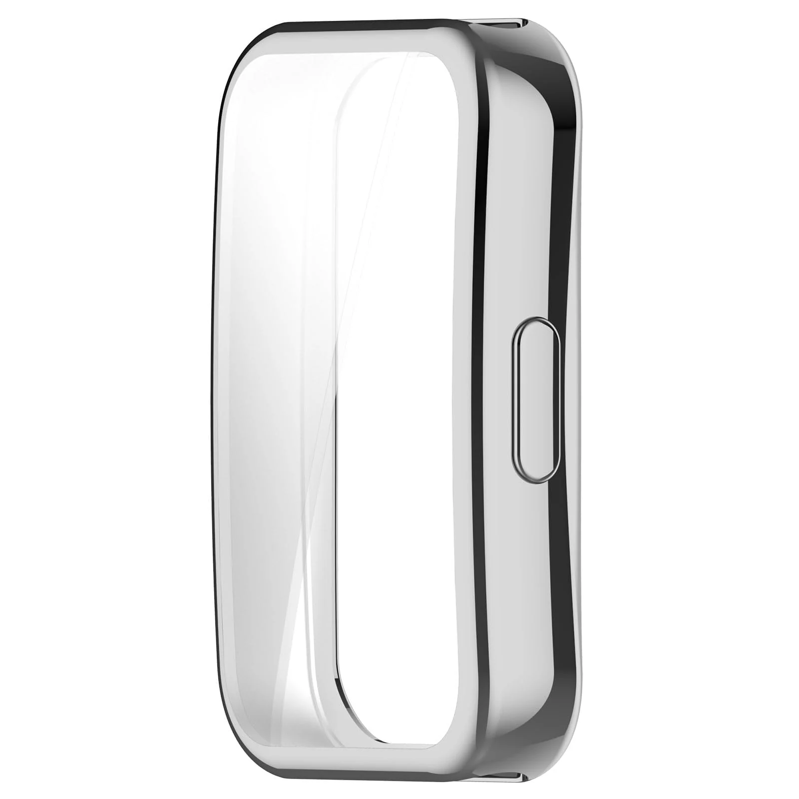 DL3 MOBILAK Case for HUAWEI Band 9 / HUAWEI Band 8 TPU Silicon All-Around Screen Protector Cover Bumper Protector Full Cover Screen Protection - Silver