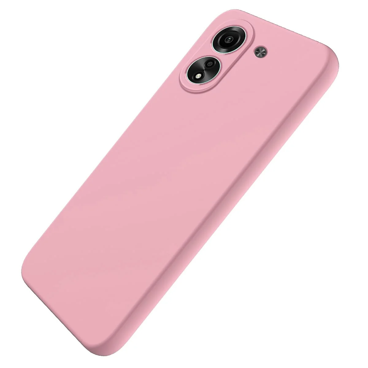 DL3 Mobilak Soft Silicone Protective Case for Xiaomi Redmi 13C with Microfiber Lining and Shockproof Design - Pink