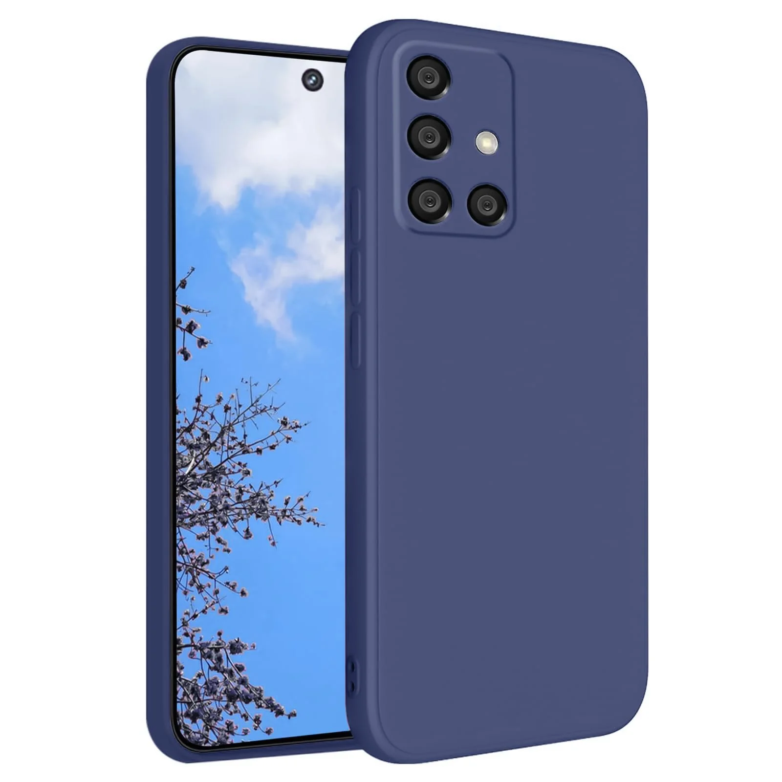 DL3 Mobilak Samsung Galaxy A51 Case, Soft Flexible Silicone Gel Rubber Bumper Cover, Full Body Shockproof Protective Phone Case - Blue 1