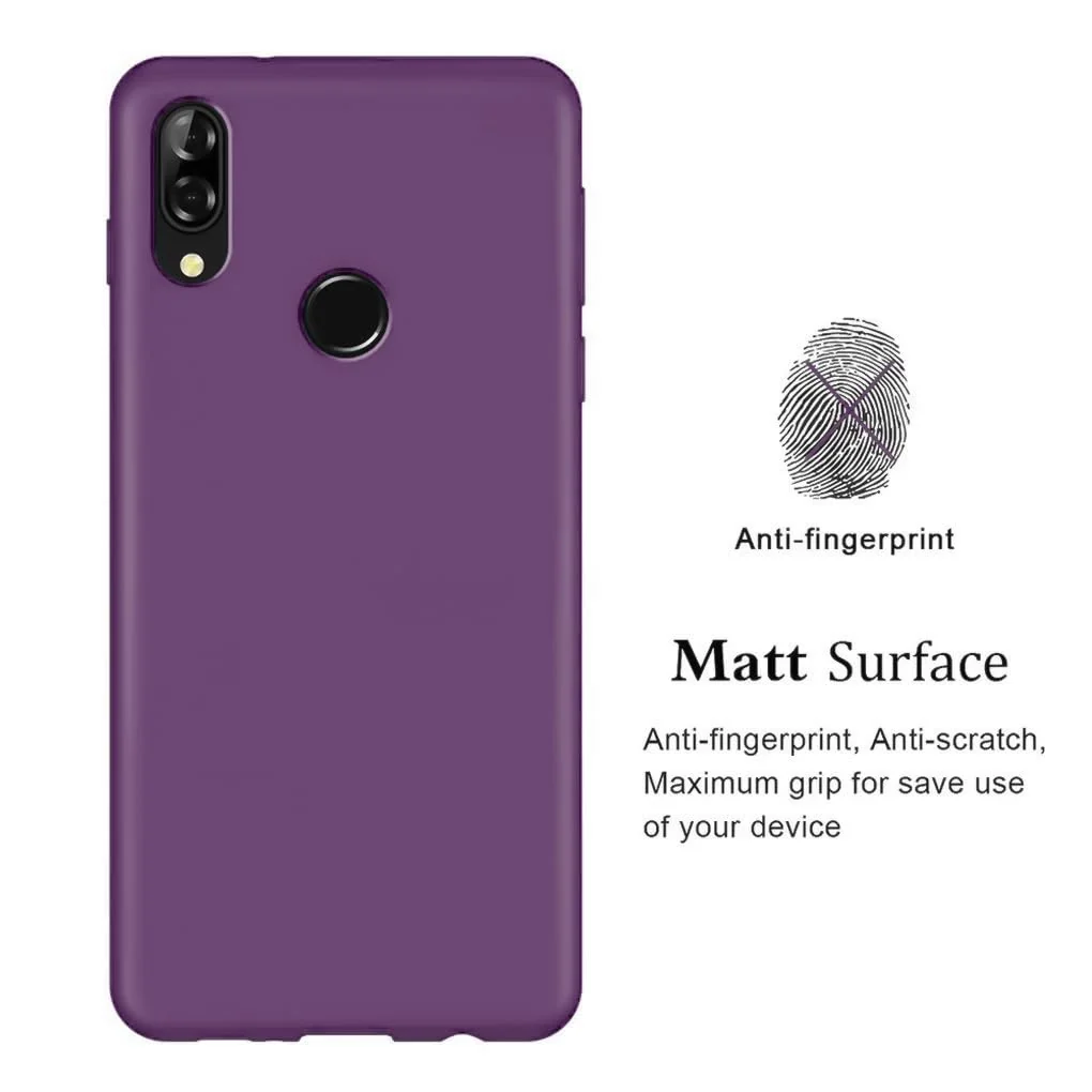 DL3 Mobilak Soft Silicone Protective Case for Huawei nova 3i with Microfiber Lining and Shockproof Design - Violet