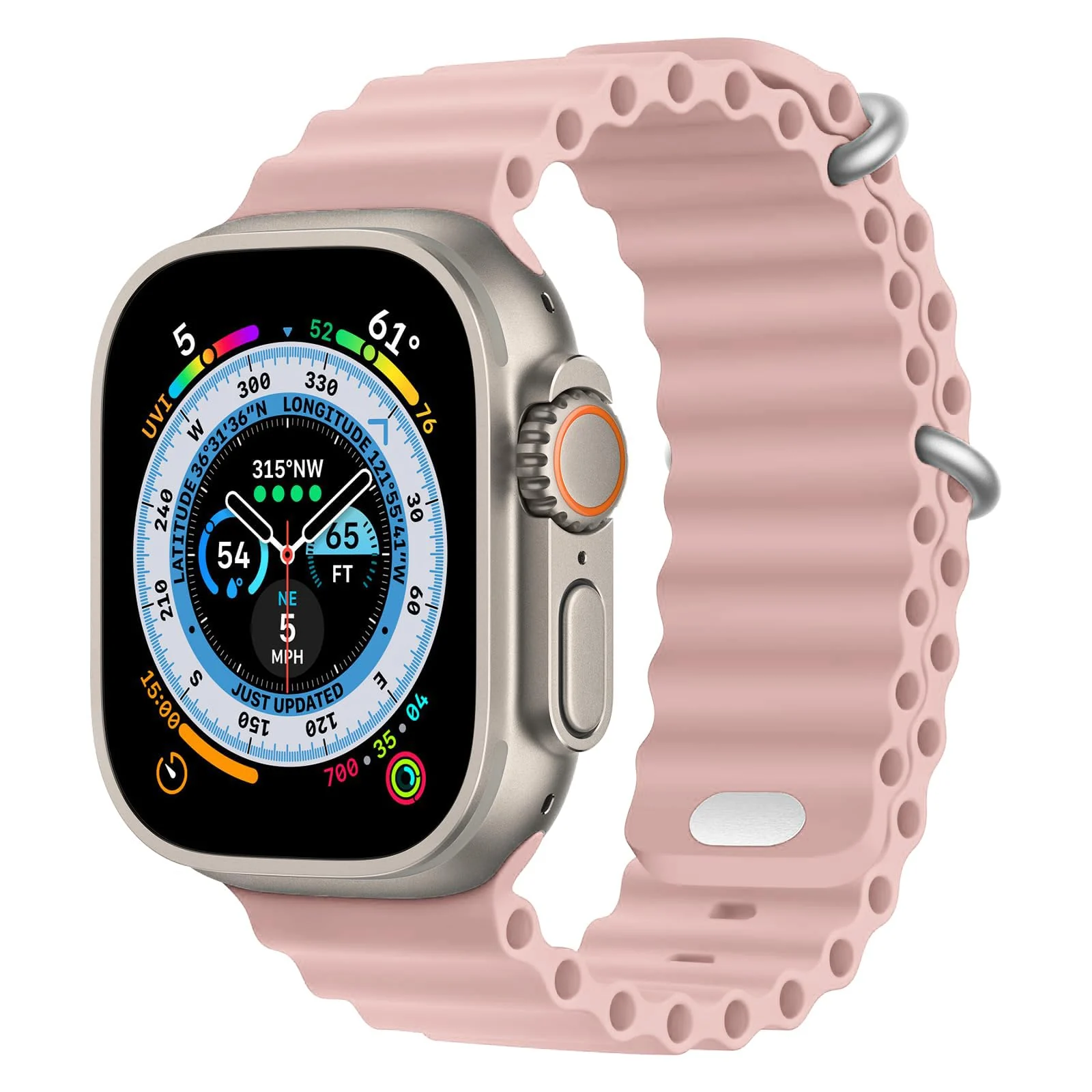 42MM/44MM/45MM/49MM — DL3 Mobilak Ocean Band For Apple Watch Ultra 42MM/44MM/45MM/49MM, Waterproof Soft Silicone Sport Wristbands Replacement Strap iWatch Ultra SE 8 7 6 5 4 3 2 1, unisex-adult