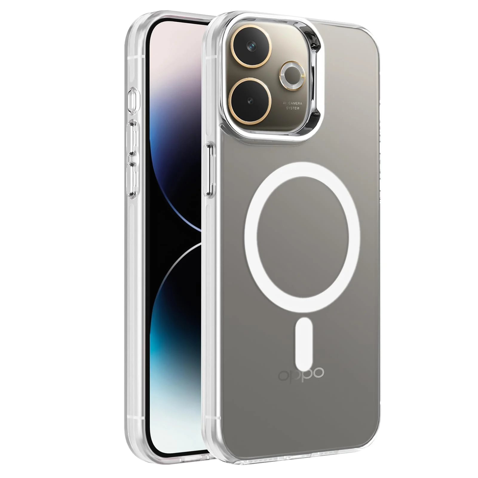 DL3 Mobilak Case For OPPO A5 Pro Case Crystal [Not Compatible with MagSafe] Soft TPU Gel Case Flexible Silicone Anti-Scratch TPU Cover - Clear