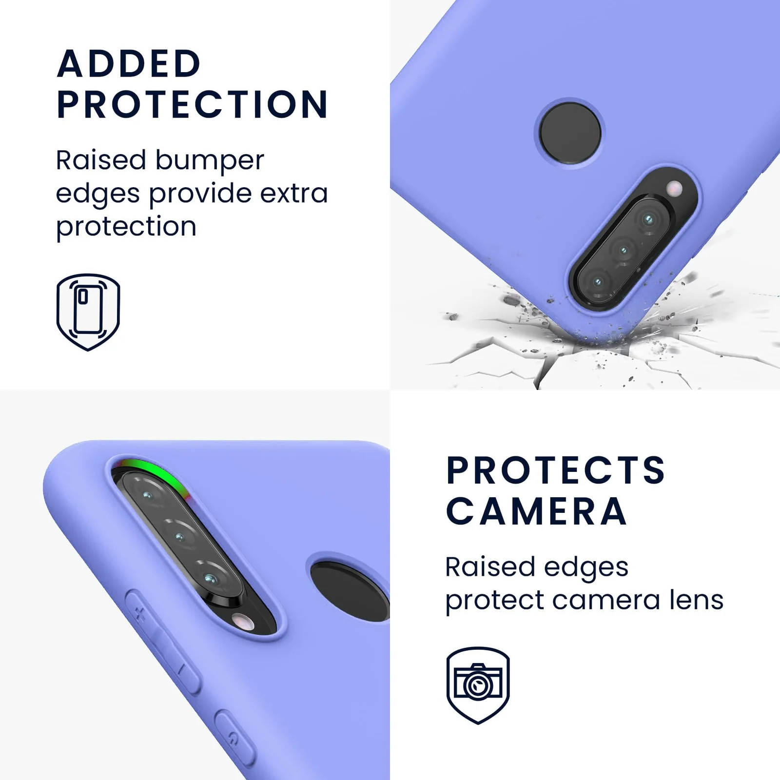 DL3 Mobilak Soft Silicone Gel Bumper Case for Huawei Y9S / Honor 9X Pro / P Smart Pro 2019 - Baby Blue
