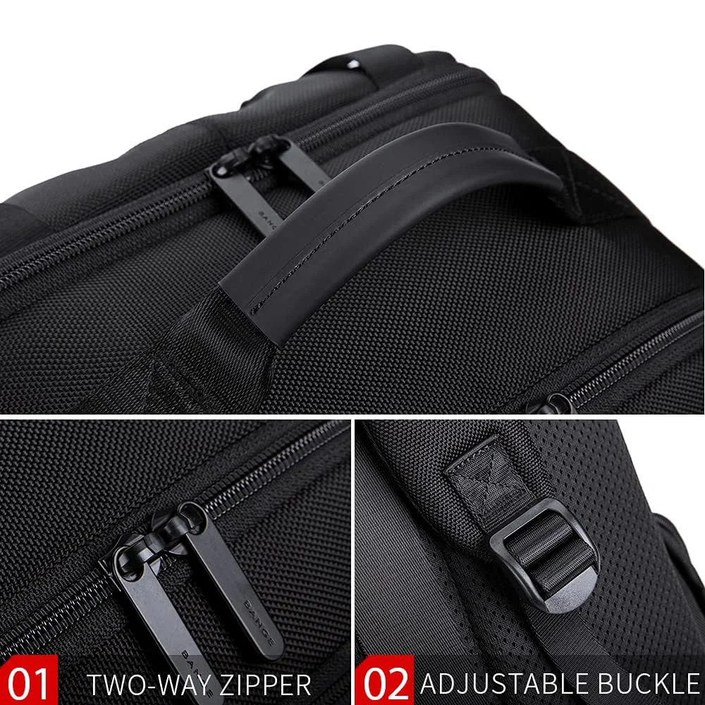 Mobigon 17 Inch Laptop Backpack Durable Business Computer Travel Backpack with USB Charging Port, Lightweight Casual Bag Daypack for College School Work Office Men, MacBooks, Surface - Black