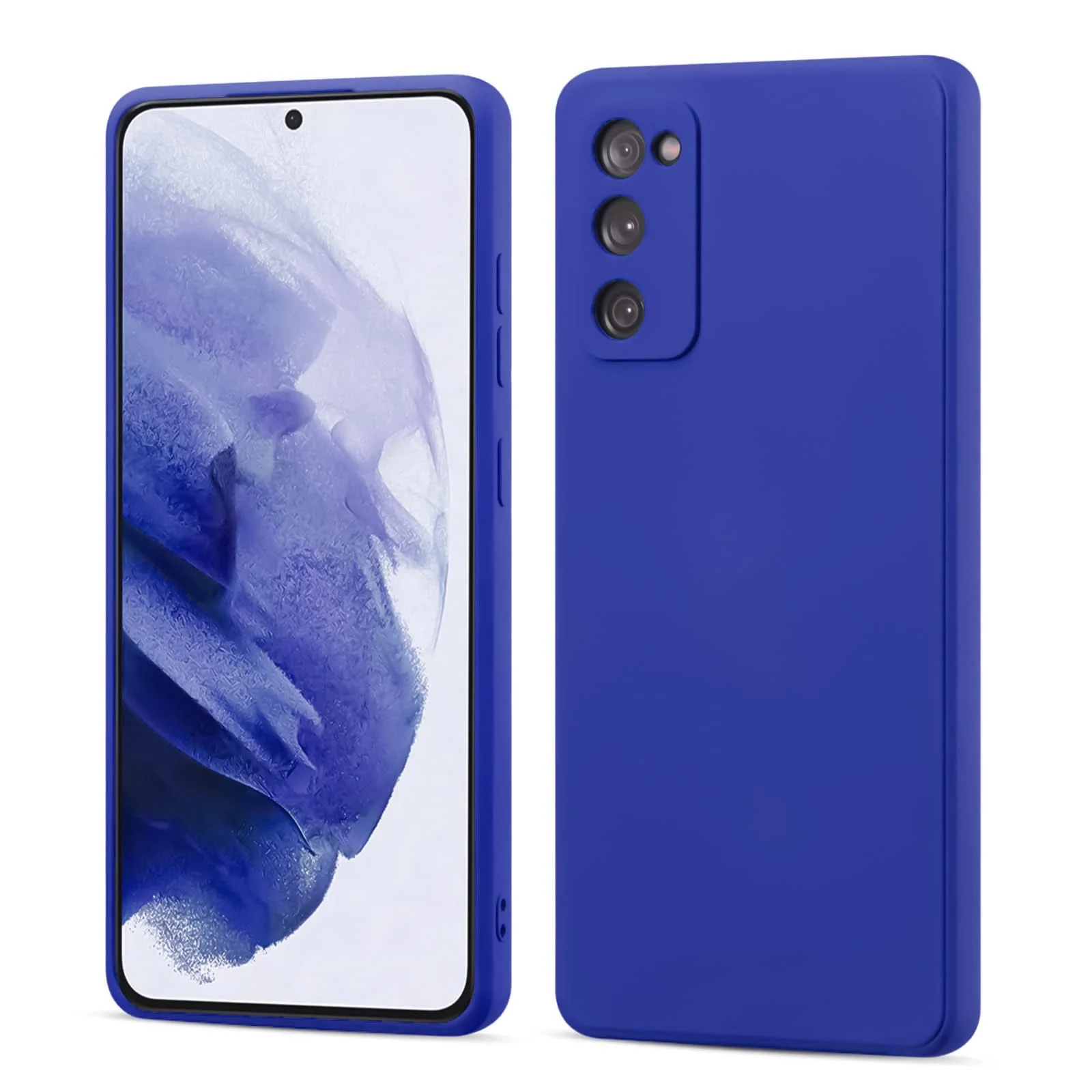 DL3 Mobilak Compatible with Samsung Galaxy S20 FE Case, Liquid Silicone Case, Full Body Camera Protective Cover, Shockproof, Slim Phone Case, Soft Microfiber Lining Case - Pepsi