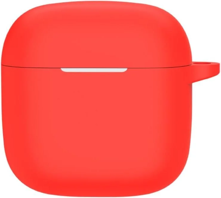 DL3 Mobilak Silicone Case Compatible with Huawei Freebuds SE 2 Earbuds, Soft Silicone Protective Case Cover, Shockproof Sleeve with Carabiner - Red