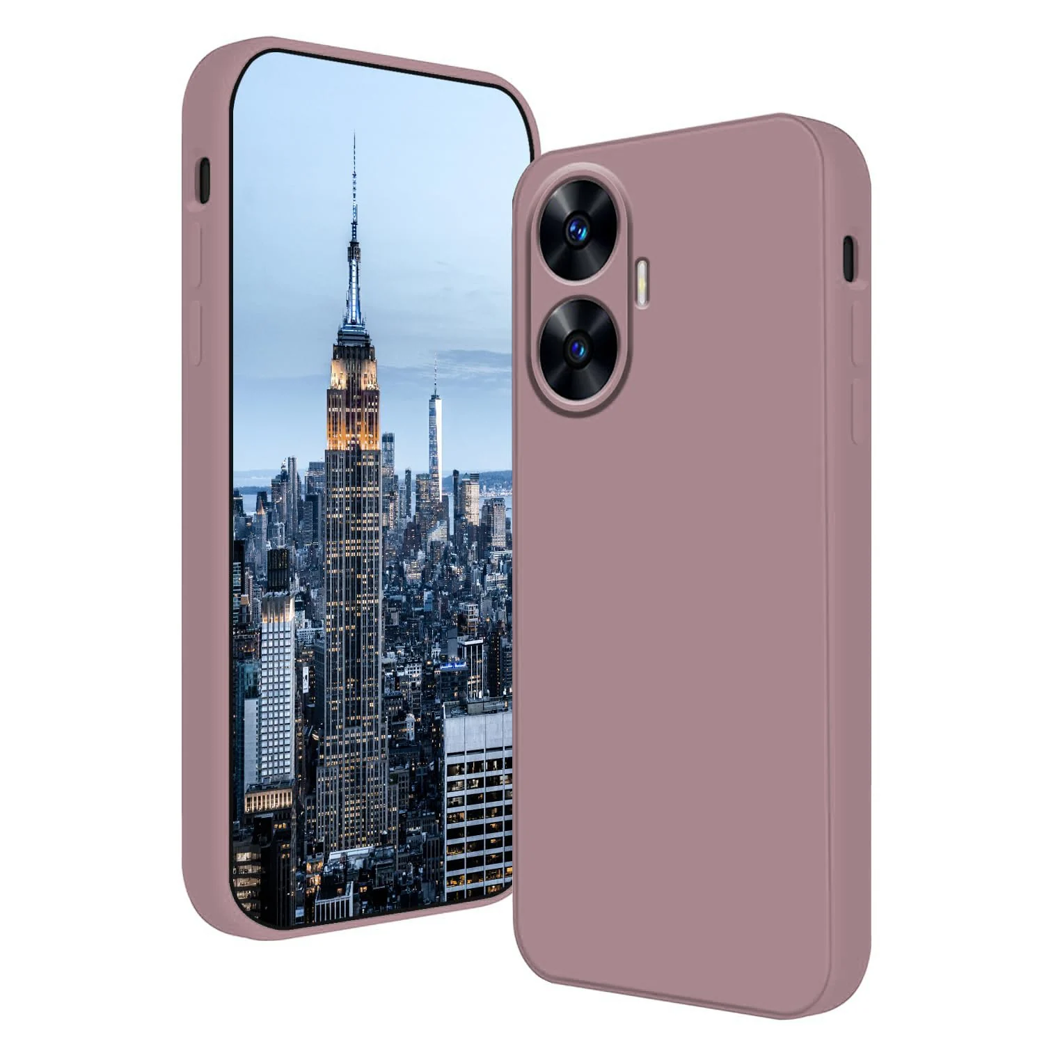 DL3 Mobilak Soft Silicone Gel Bumper Case for realme C55 / realme Narzo N55 - Cashmere