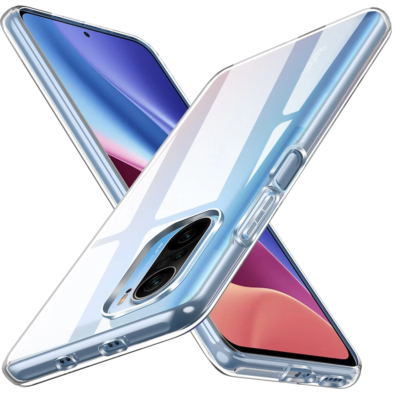 MOBIGON Crystal Clear Soft TPU Phone Case for Xiaomi POCO F3 / Redmi K40 Series / Mi 11i / Mi 11X Series, Clear