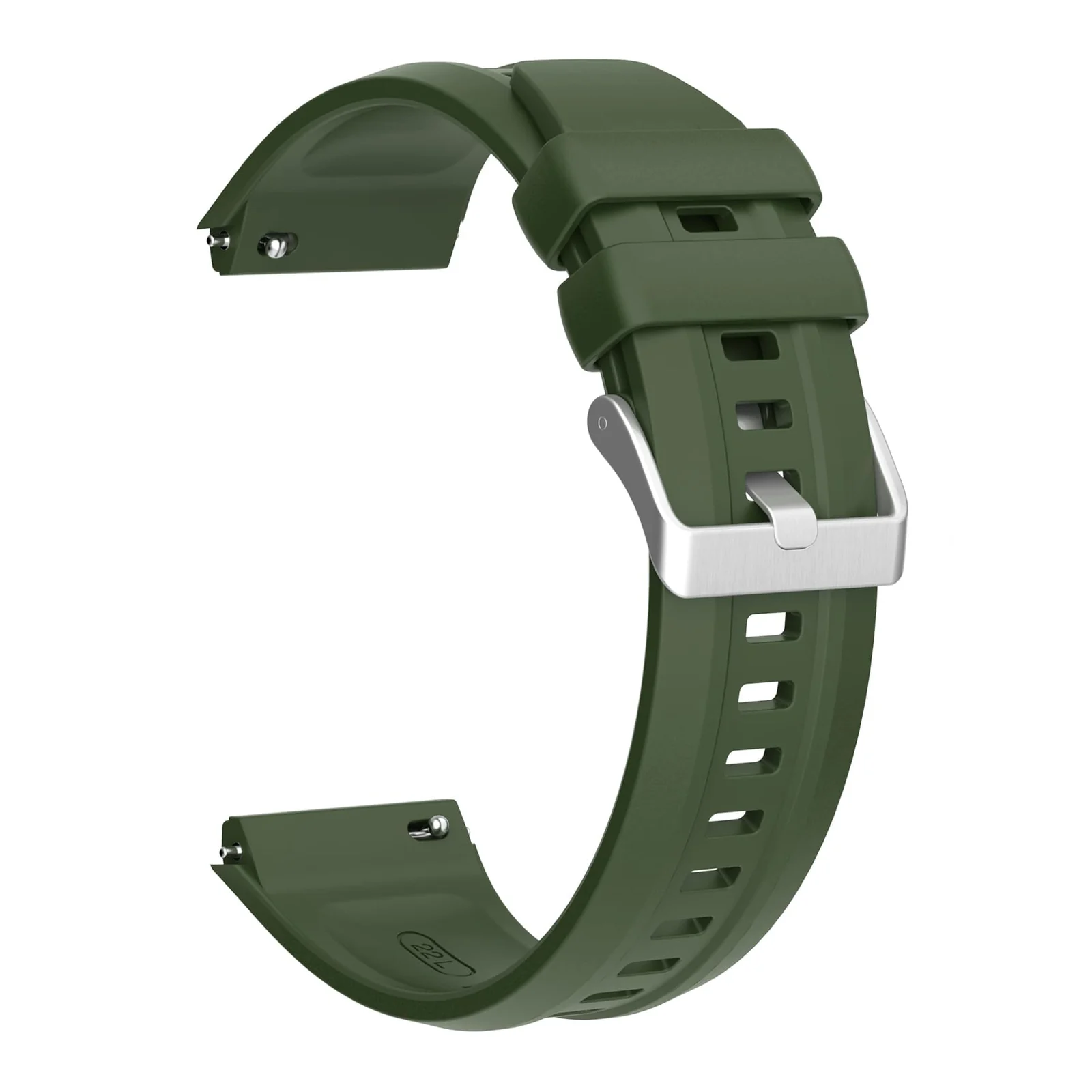 DL3 Mobilak Silicone Straps Compatible with Huawei GT 5 Pro 46 mm / GT5 46 mm / GT4 46mm Sports Wristbands Replacement Waterproof Silicone Strap, 22mm - Green