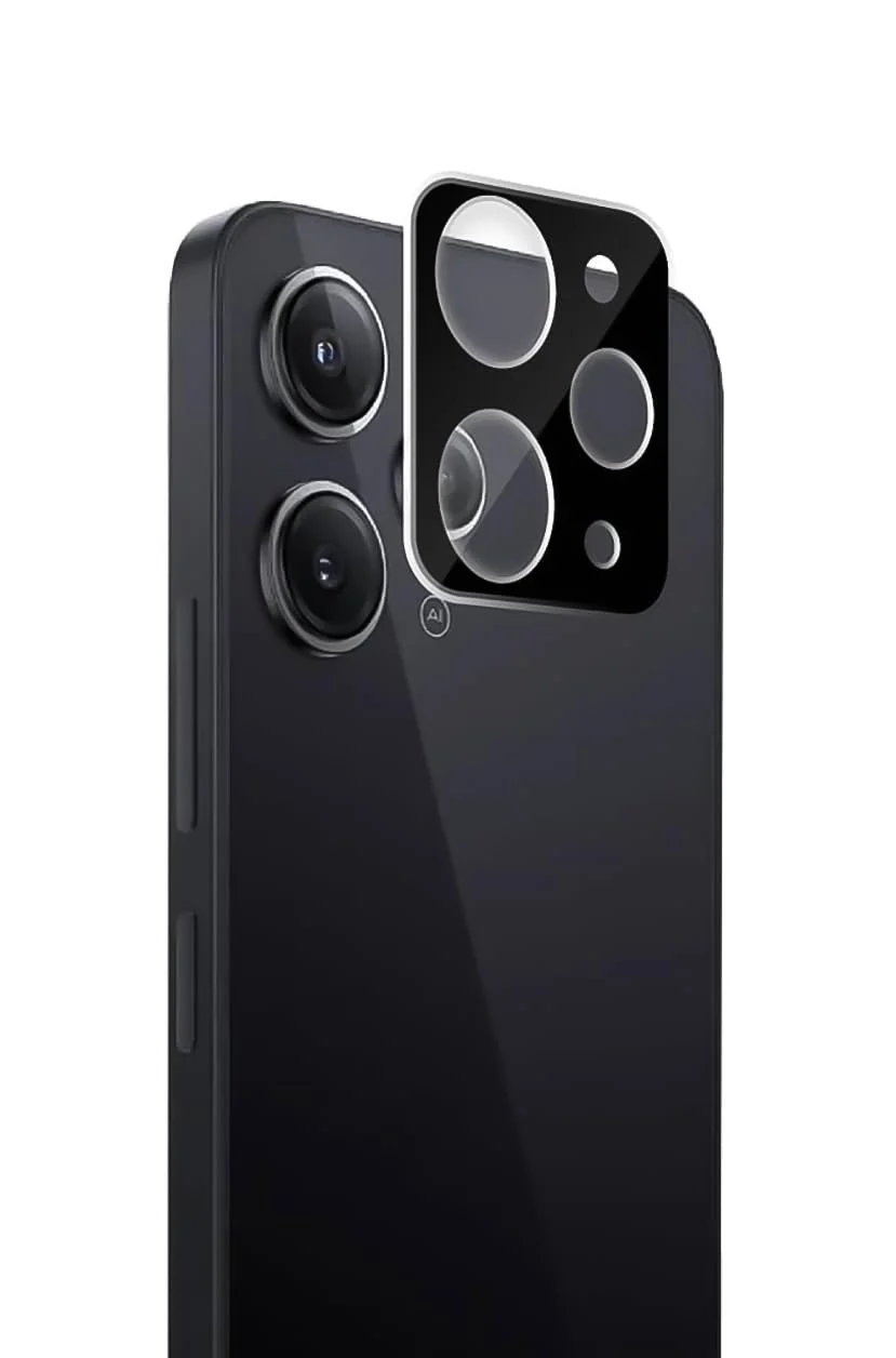 DL3 Mobilak Xiaomi Redmi 12 4G / Redmi Note 12R/Poco M6 Pro 5G Camera Lens Protector Tempered Glass Screen Protector HD [Full Coverage][Anti-Scratch] Drop Protection Ultra Clear/Thin Lens Case - Black