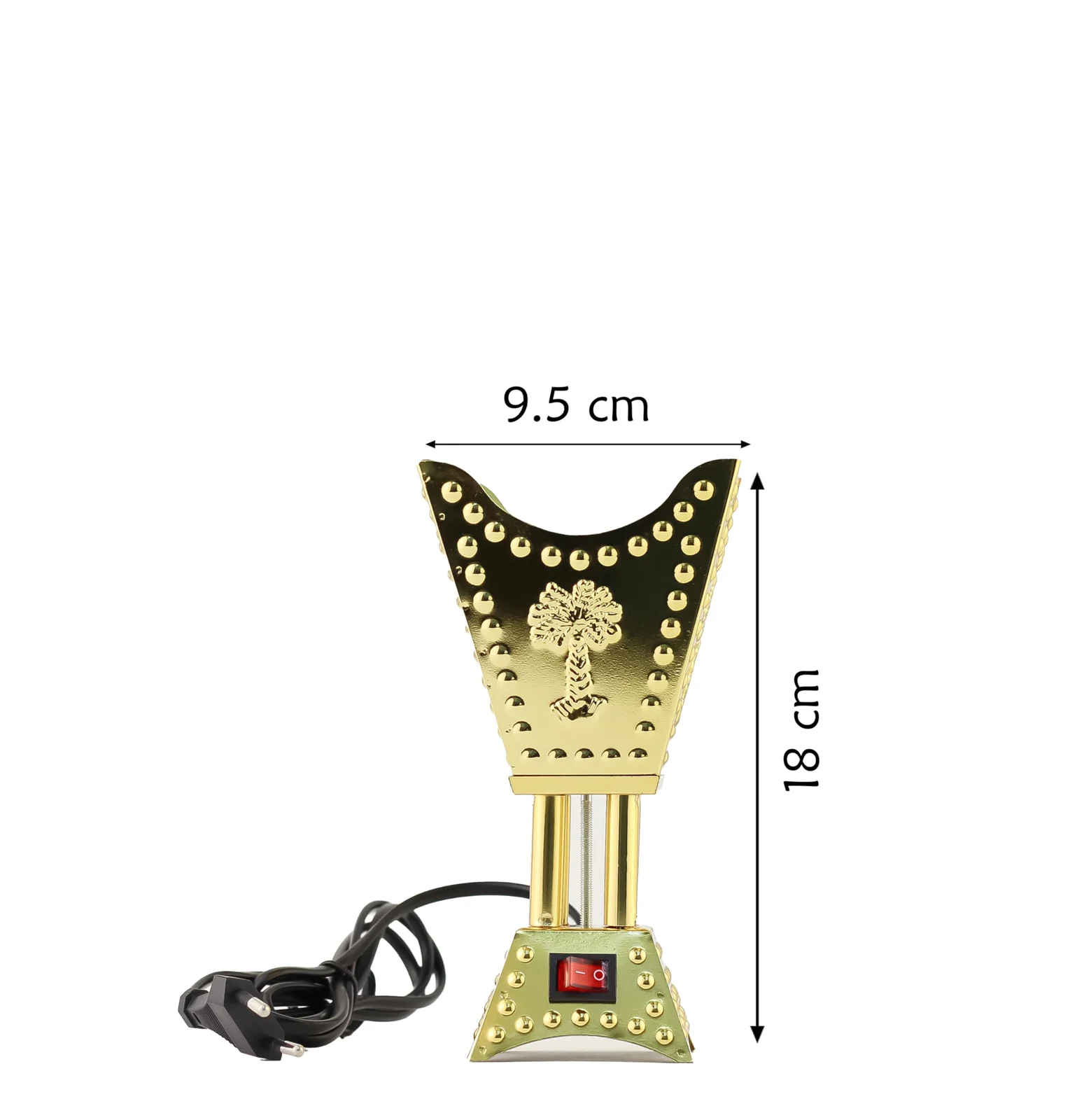 Mobigon Arabian Electric Incense Burners metal Vintage Arabic Burner, Middle Eastern Incense Holder- Electric Incense Burner Bakhoor Suitable For Arabian Oud, Home, Hotel Decor - A. Gold