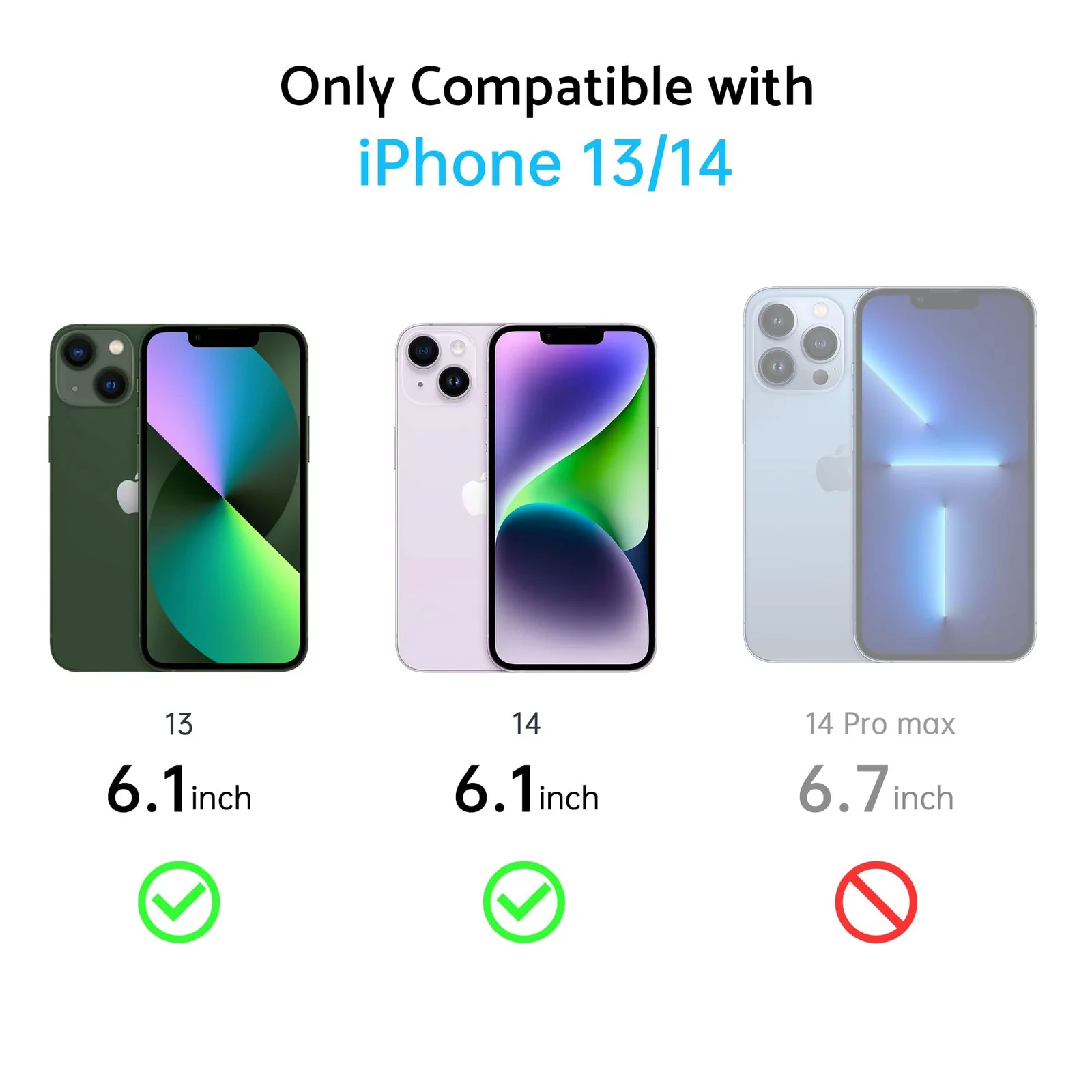 DL3 Mobilak Matte Protective Case for iPhone 13 / iPhone 14 with Camera Protection and Shockproof Design - Dark Blue