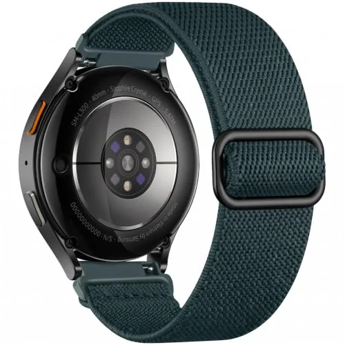 22MM Strap Nylon Loop Band For Xiaomi Redmi Watch 5 Active/5 Lite/for Samsung Galaxy Watch 46MM/Watch 3 45MM/Gear S3/for Huawei watch (GT7 GT6 GT5 GT4 GT3 46MM)/GT2E/GT 7 Pro/GT 6 Pro (Spruce Green)