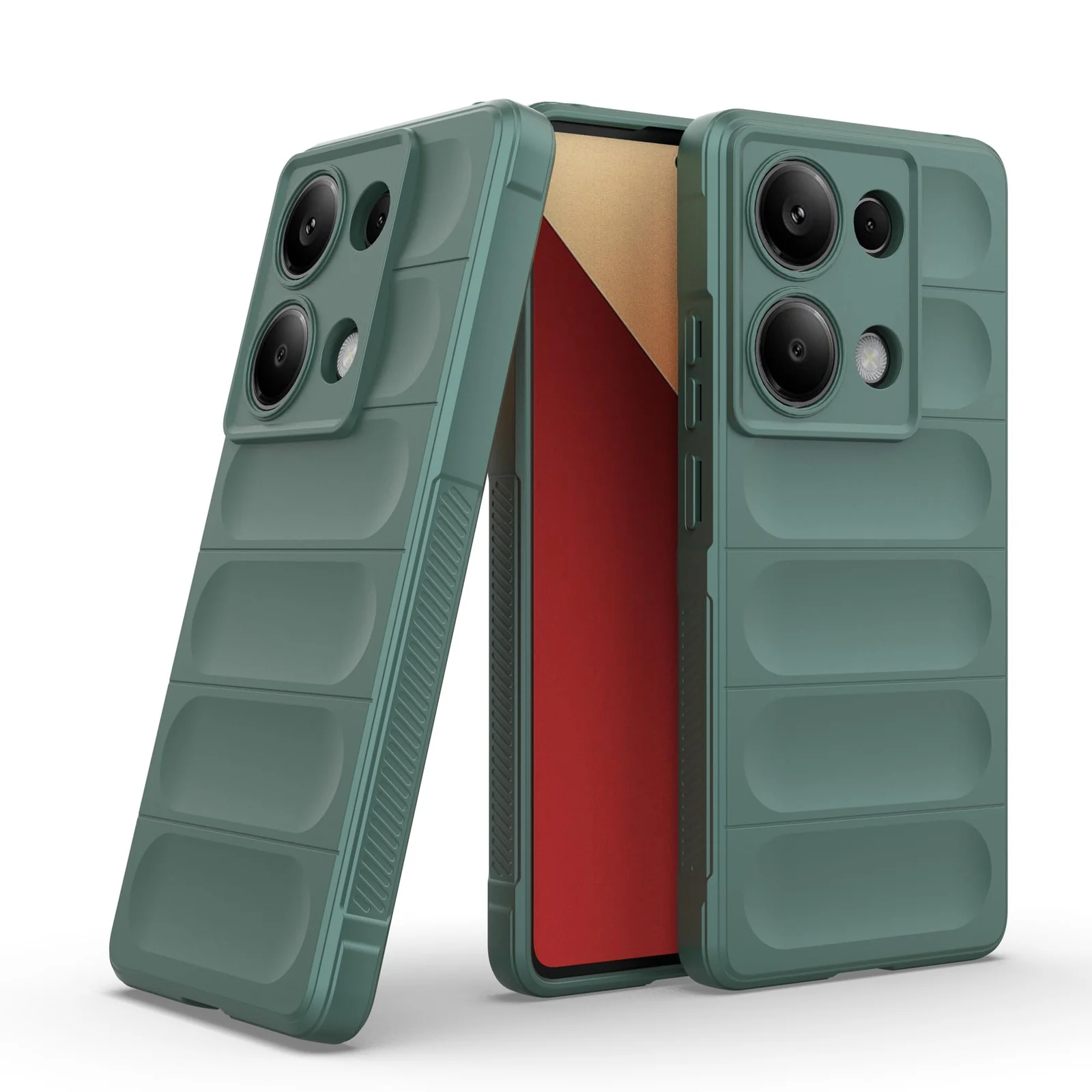 DL3 Mobilak Rugged Protective Case for Xiaomi Redmi Note 13 Pro 4G / Poco M6 Pro 4G, Camera protection, Shock-absorbing protection, Non-slip grip - Green
