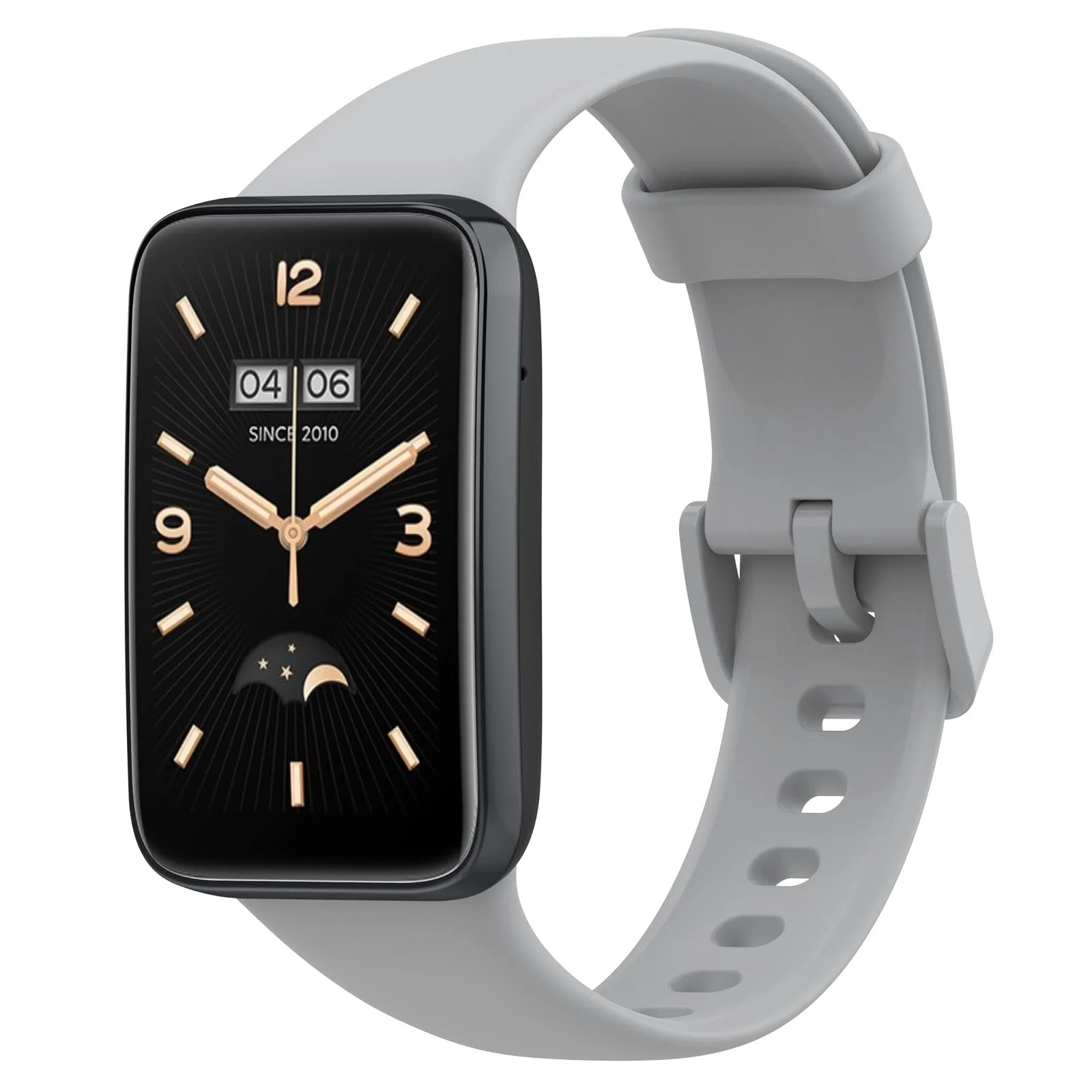 DL3 Mobilak Bands Compatible with Xiaomi Mi Band 7 Pro Watch Replacement Soft Durable Colourful Silicone Watch Band Sports Strap Wristband for Mi Band 7 Pro Smartwatch Accessories - Grey