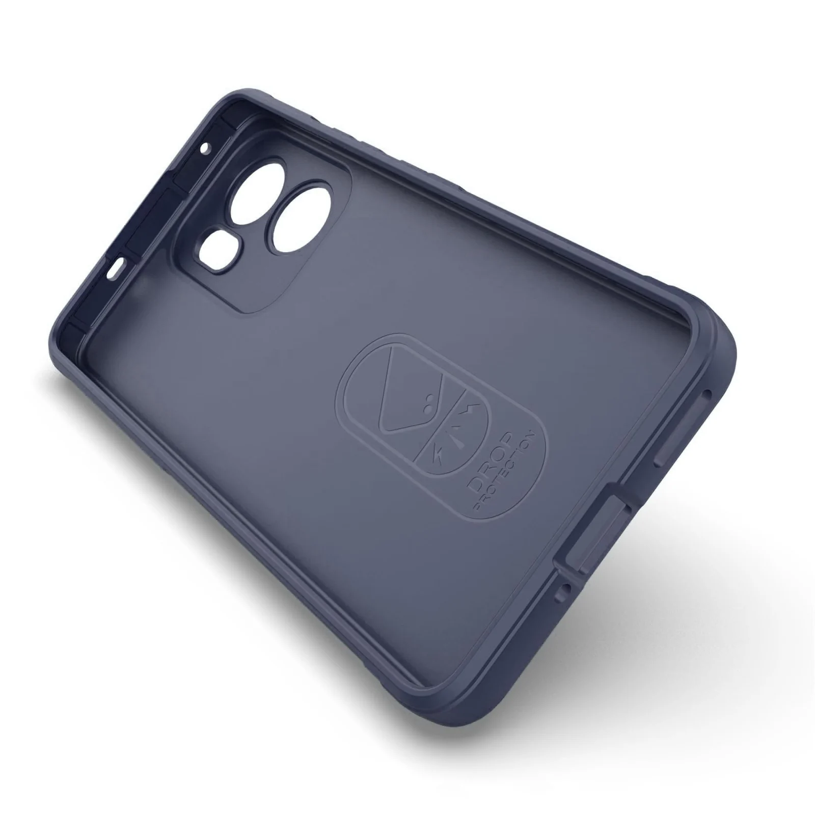 DL3 Mobilak Flexible Silicone and TPU Protective Case with Camera Protection for OPPO Reno 13F - Blue